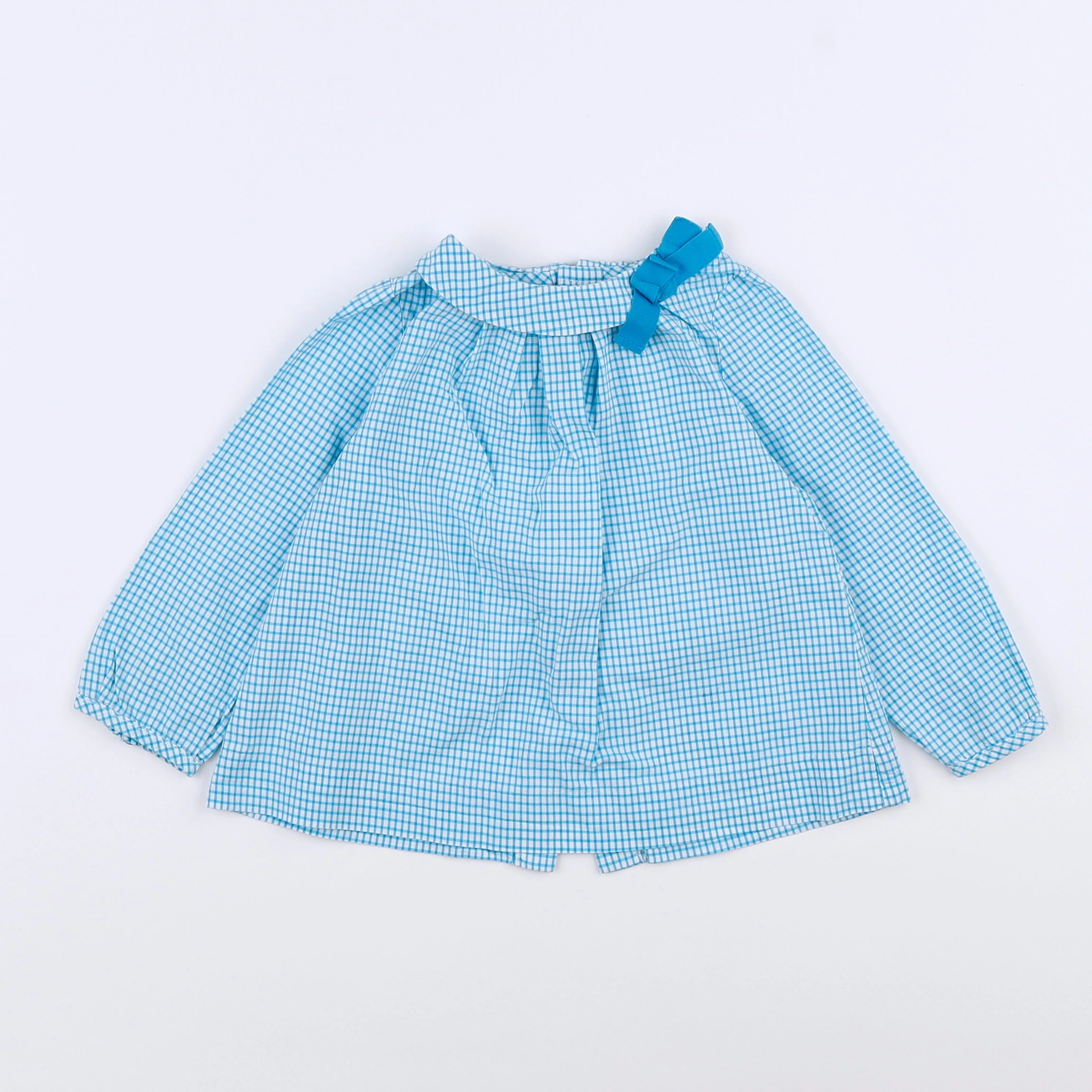 Jacadi - blouse bleu - 12 mois