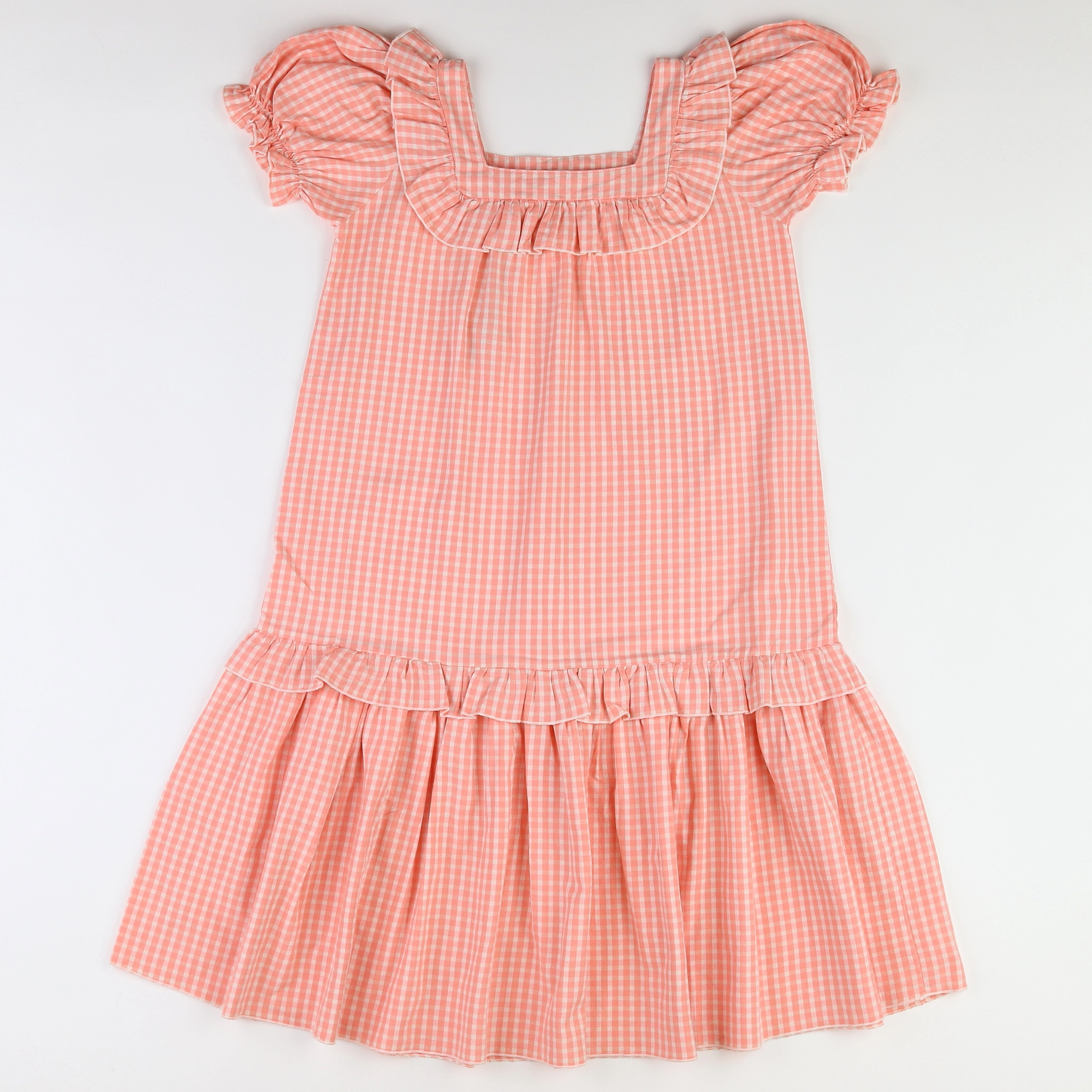 The new society - robe blanc,rose (état neuf) - 12 ans