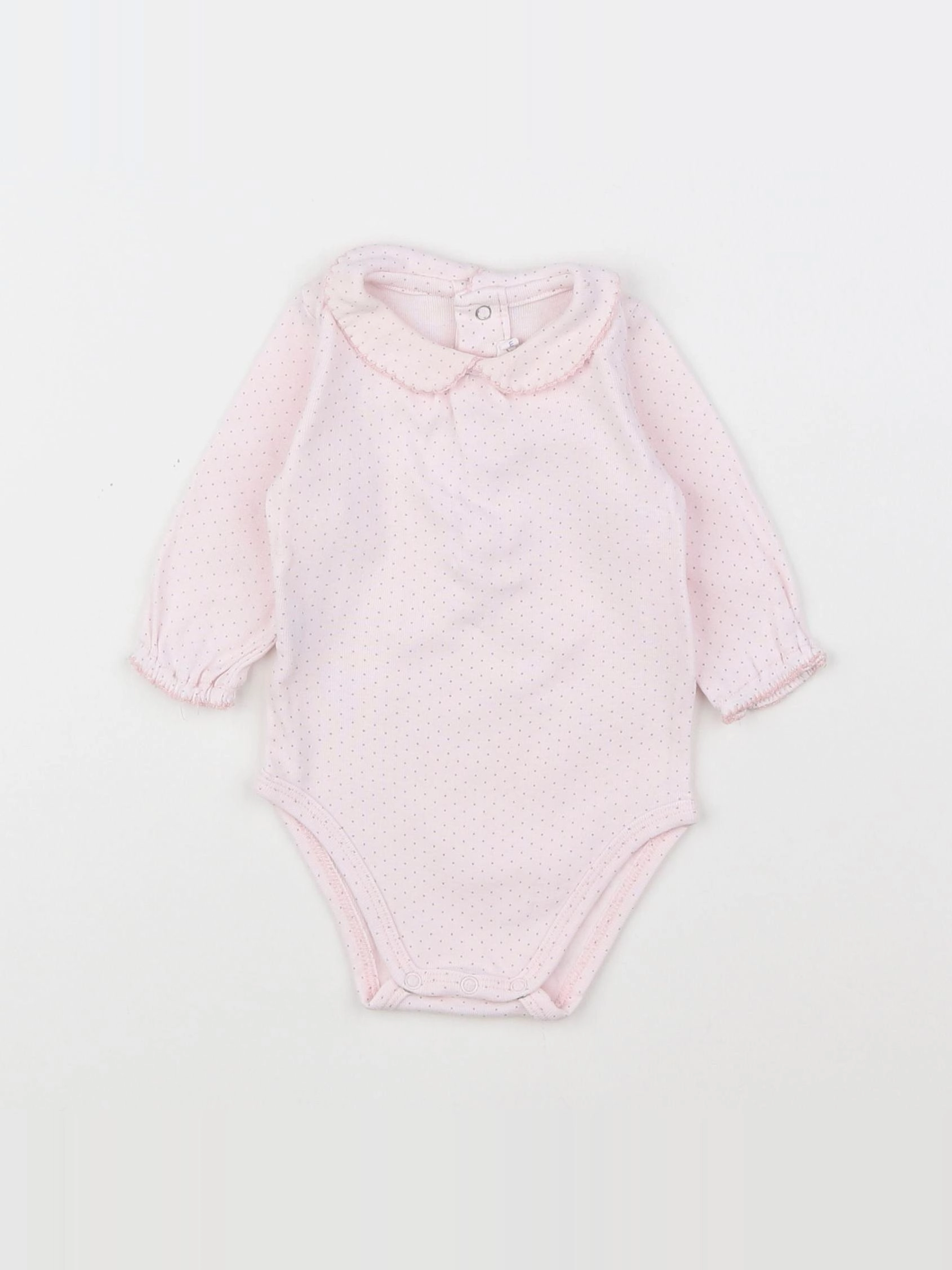 Boutchou - body à col rose - 3 mois