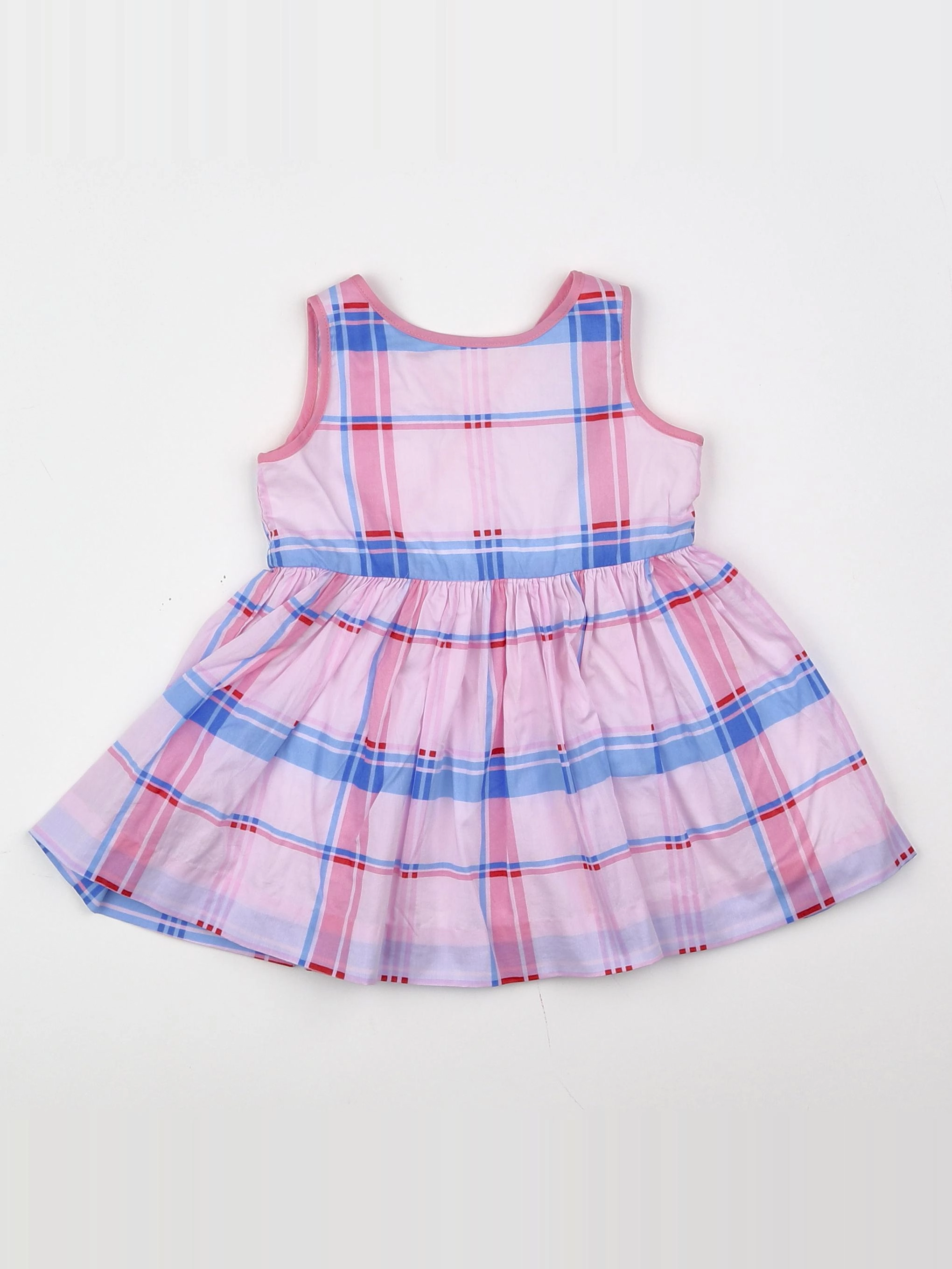 Jacadi - robe rose, bleu - 6 mois
