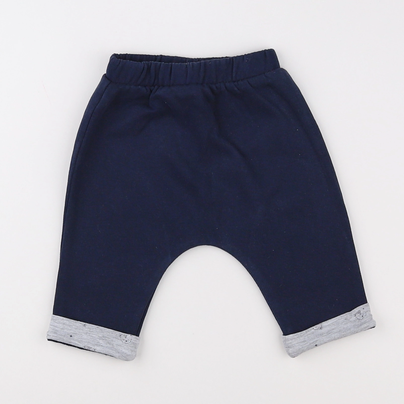 Vertbaudet - jogging bleu, gris - 3 mois