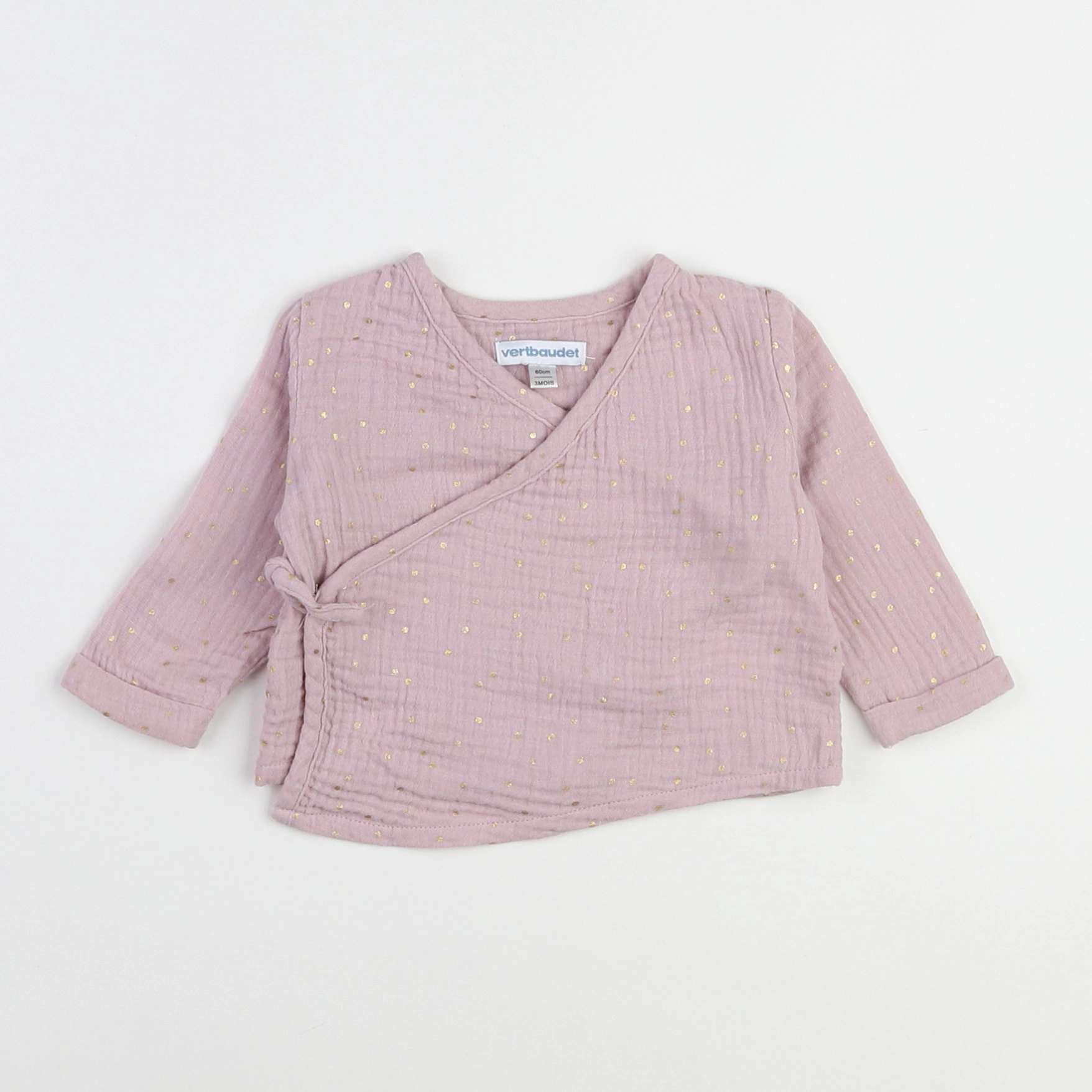 Vertbaudet - blouse violet - 3 mois