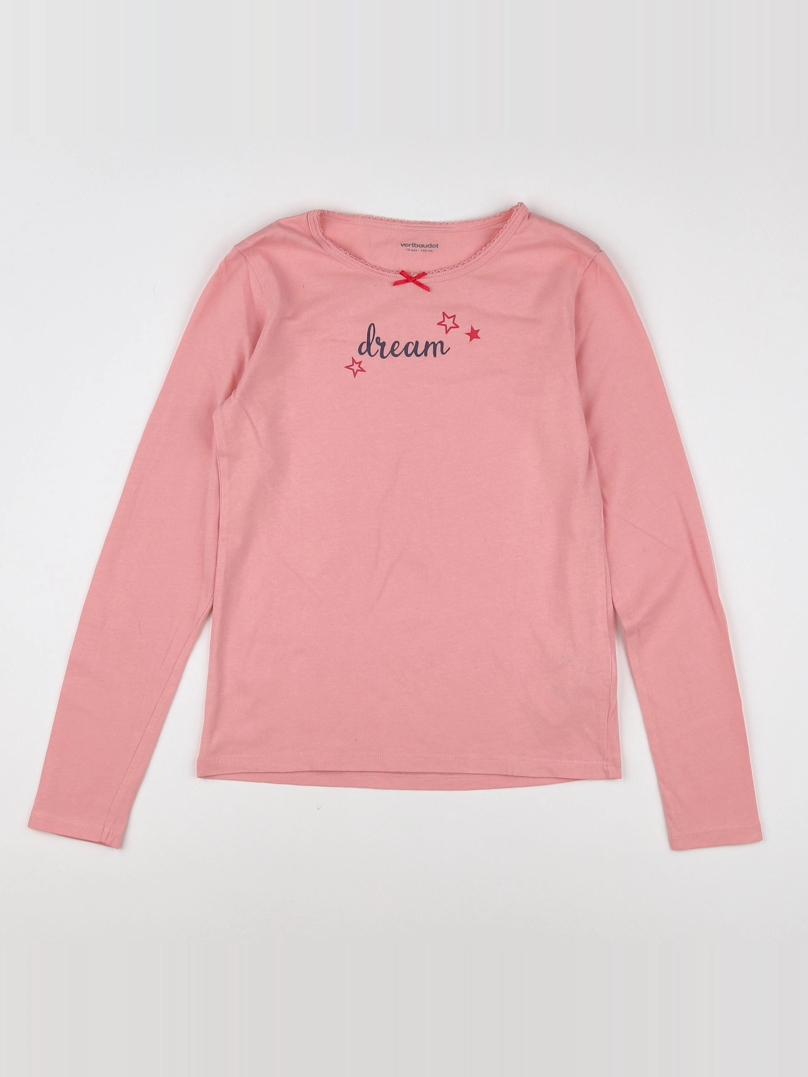 Vertbaudet - maillot de corps rose - 10 ans