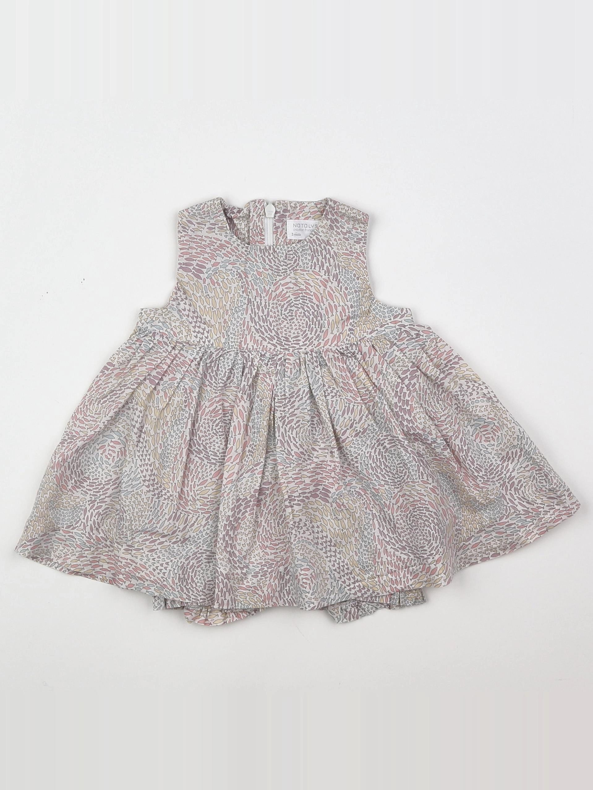 Natalys - robe multicolore - 3 mois