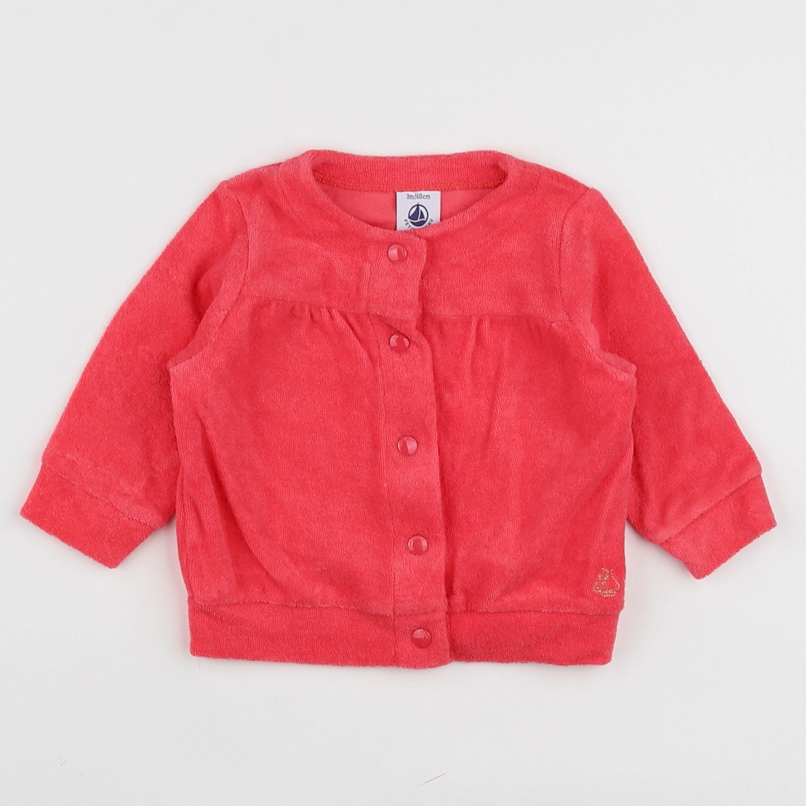 Petit Bateau - tee-shirt rose - 3 mois