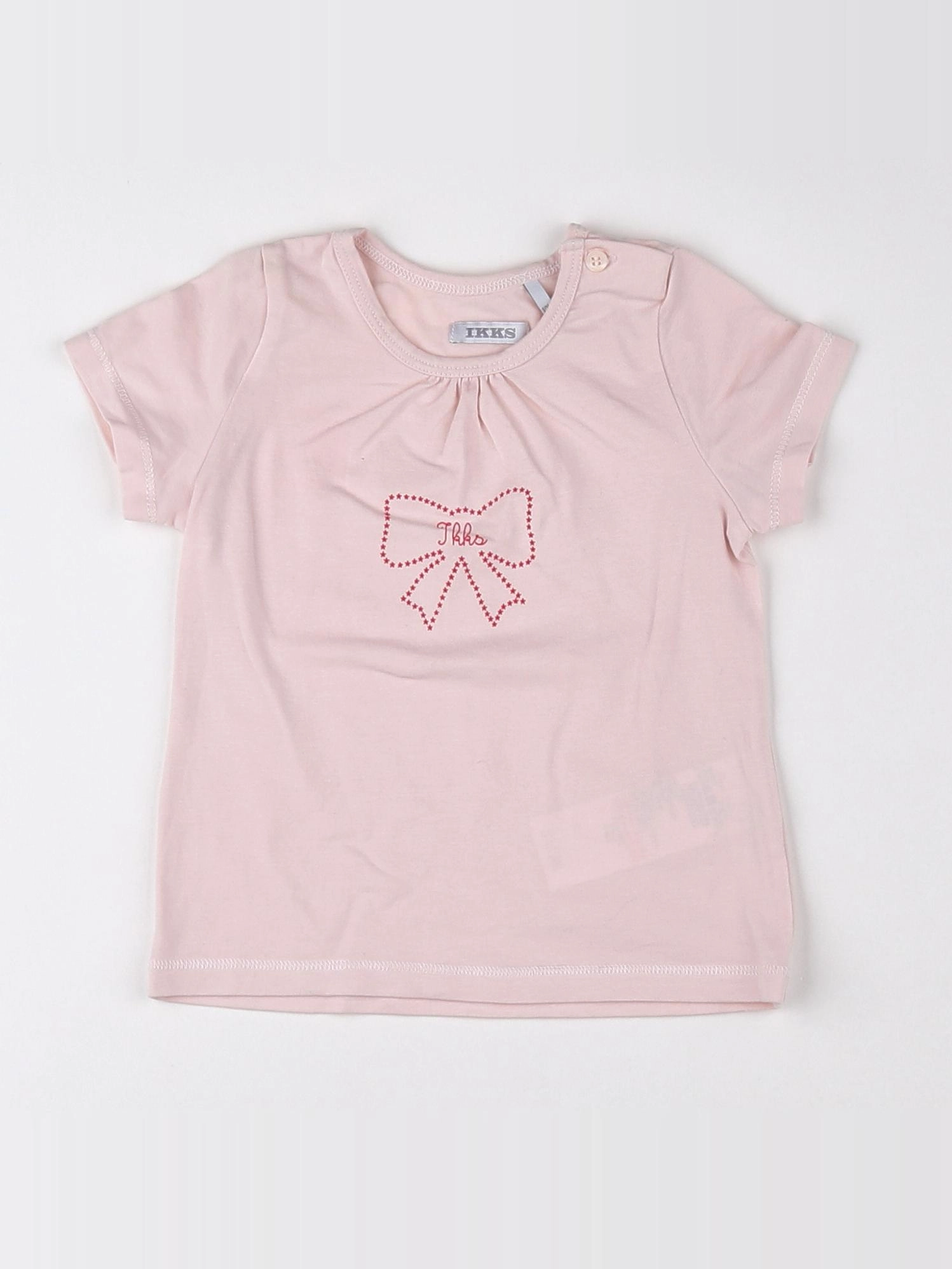 IKKS - tee-shirt rose - 12 mois