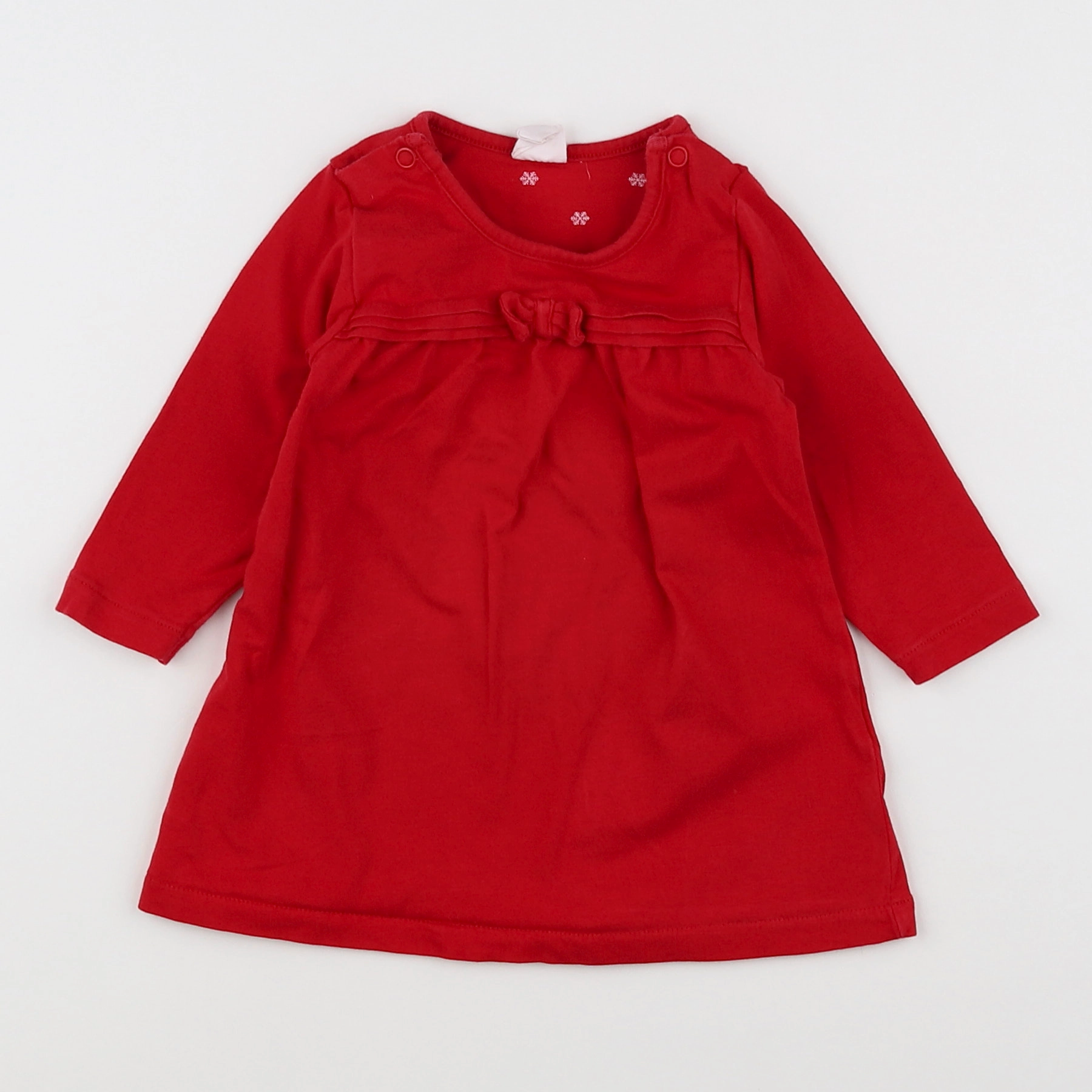 H&M - robe rouge - 3 mois