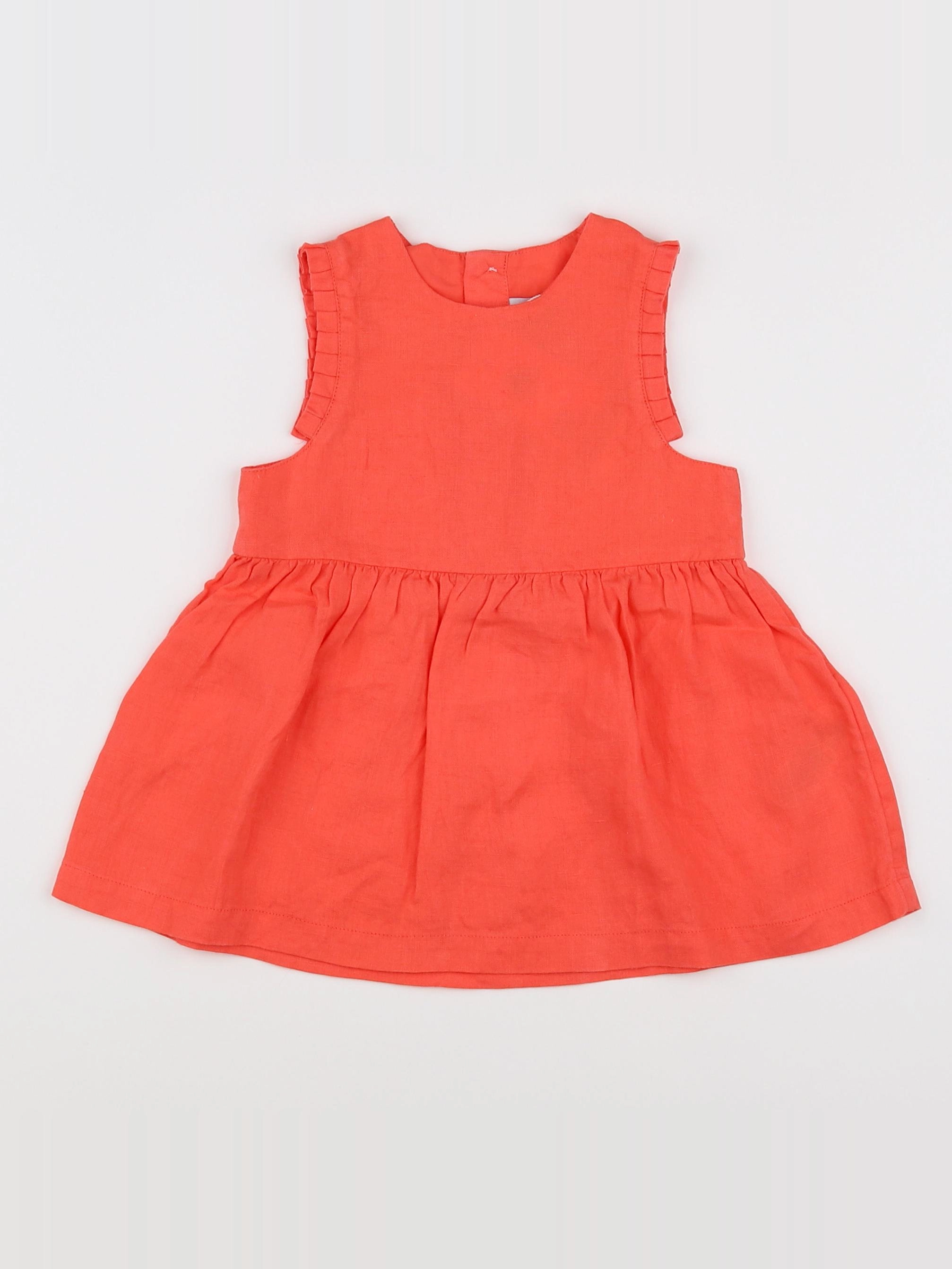 Petit Bateau - robe rose - 6 mois