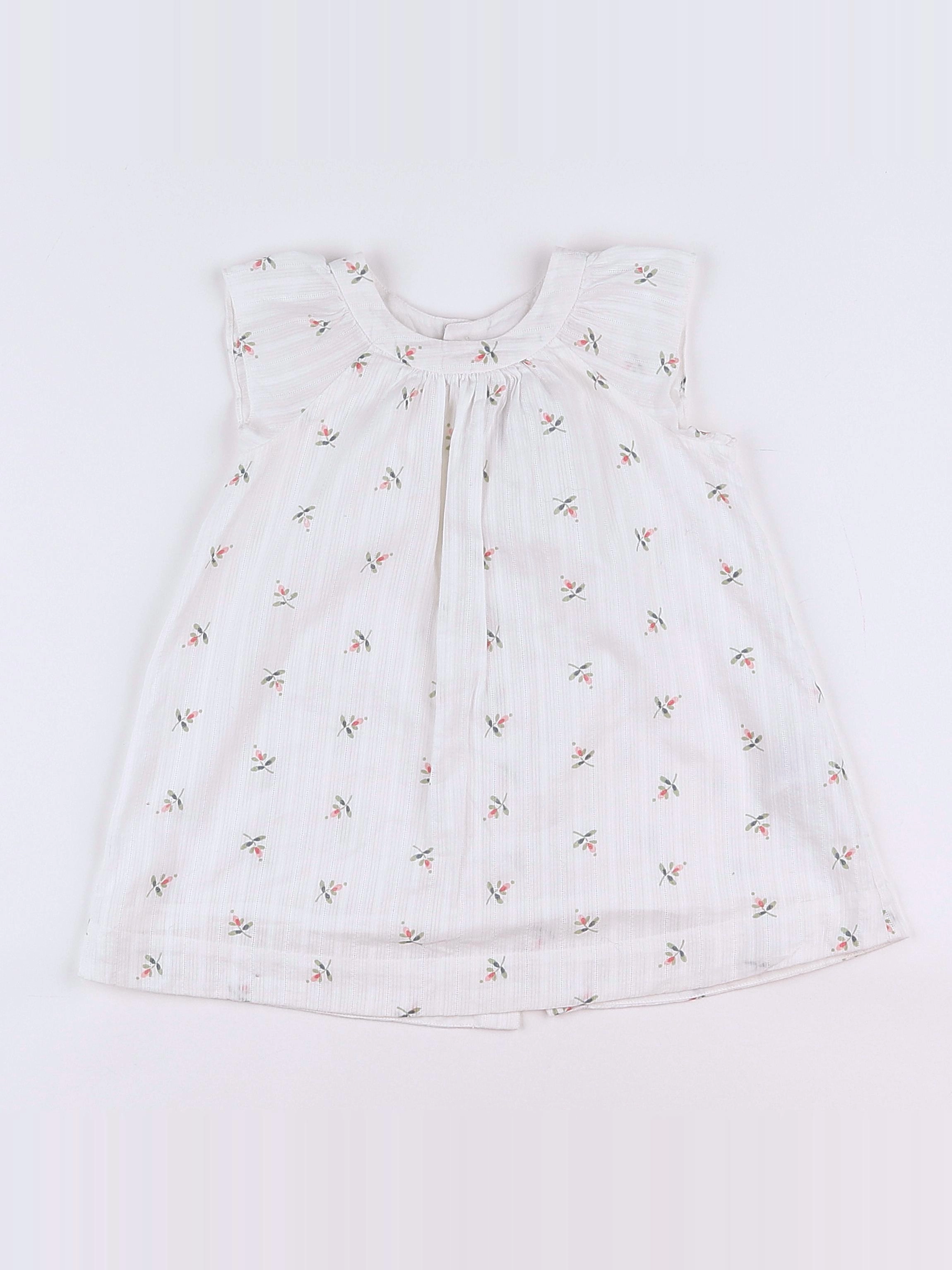 Bonpoint - robe blanc - 12 mois