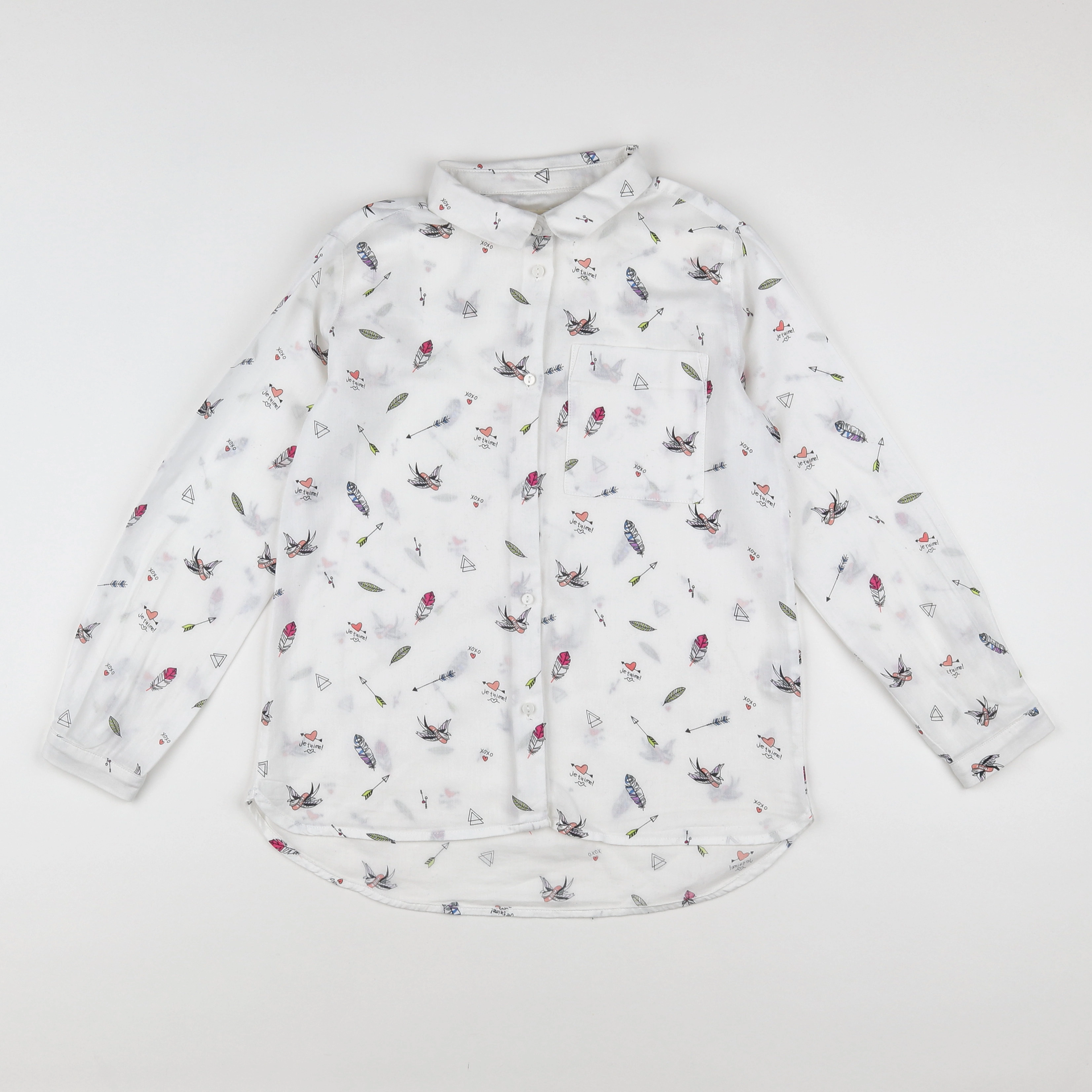 Zara - chemise blanc - 8 ans