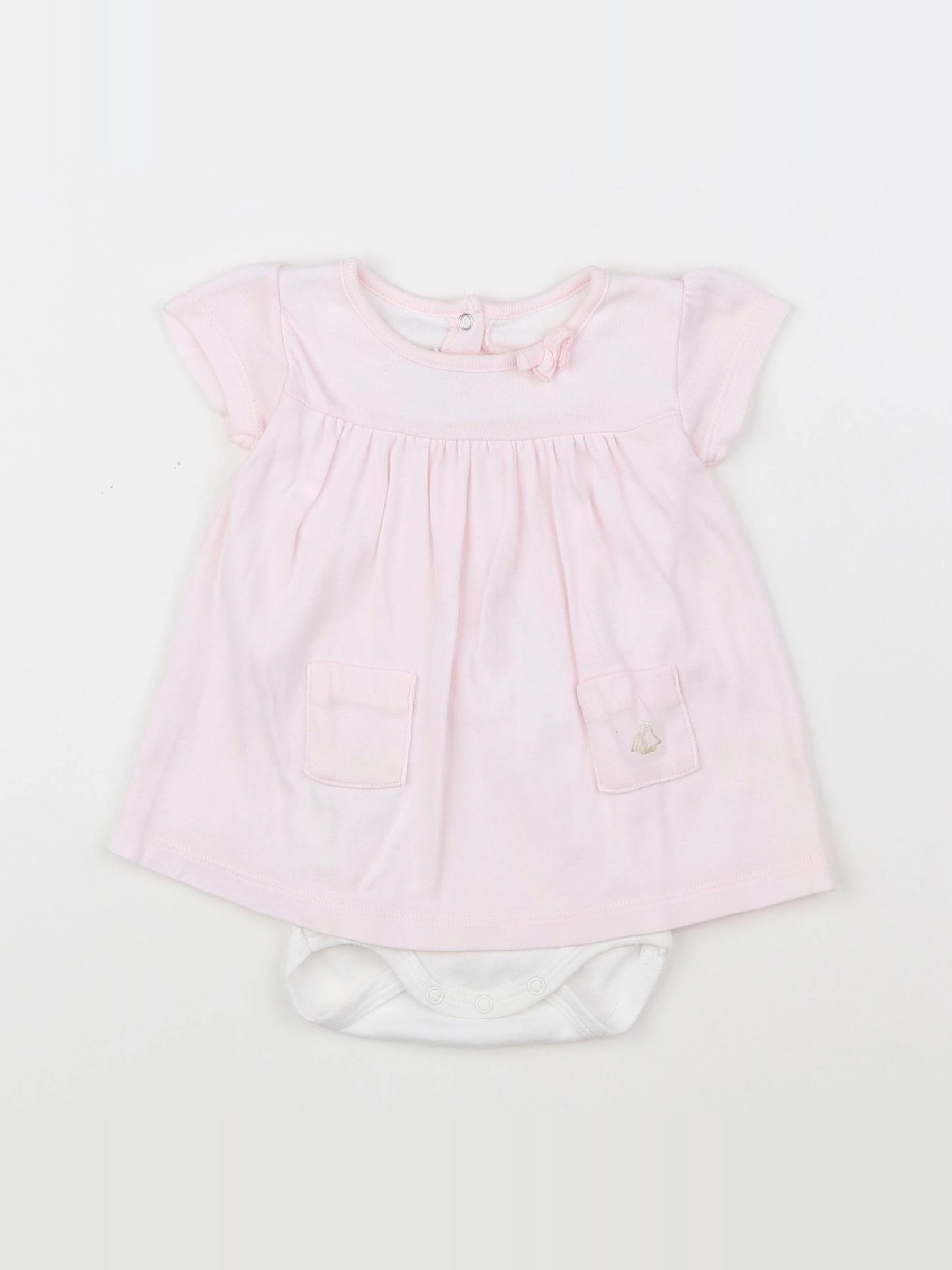 Petit Bateau - robe rose - 3 mois