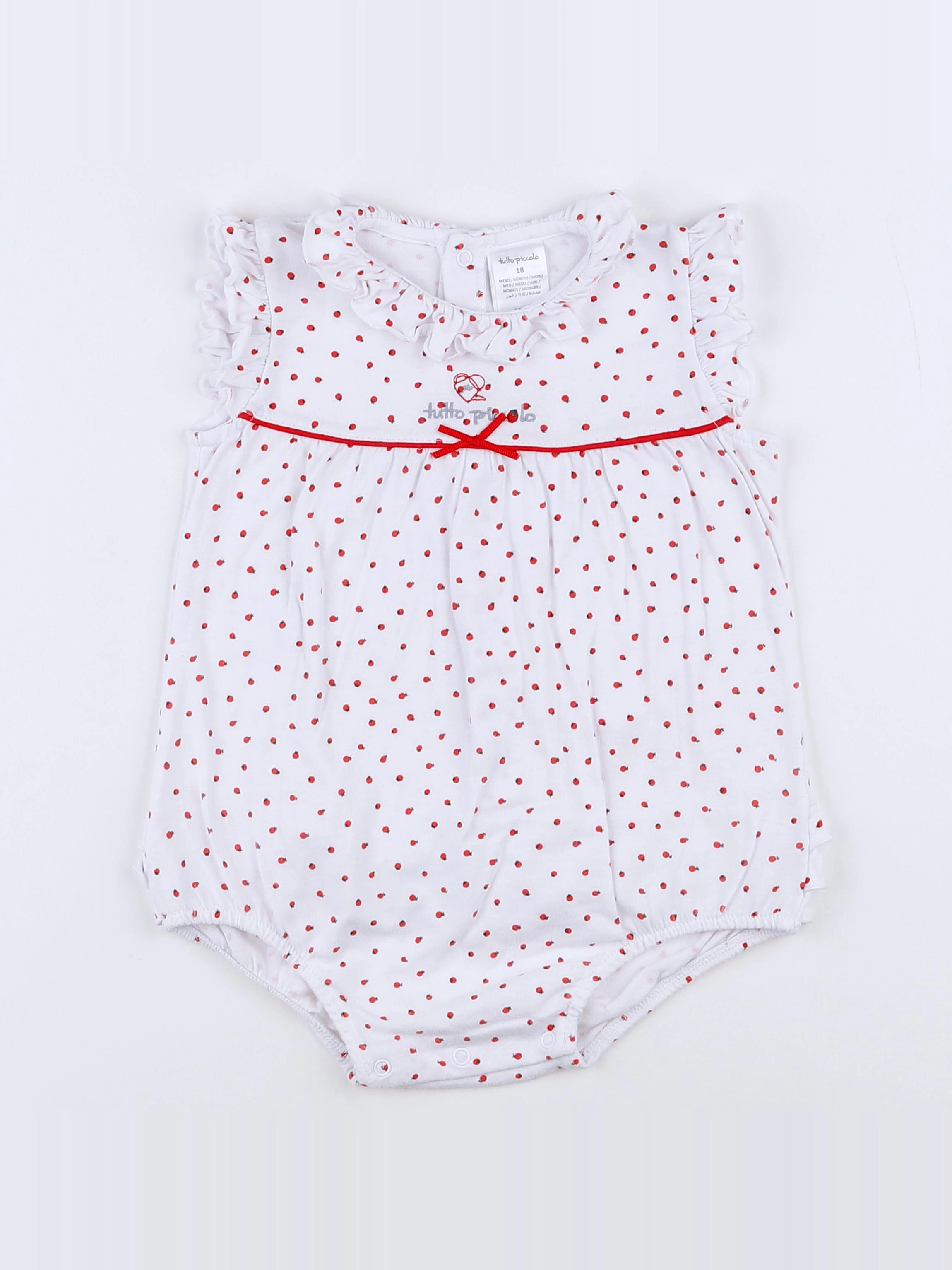 Tutto Piccolo - combinaison blanc, rouge - 18 mois