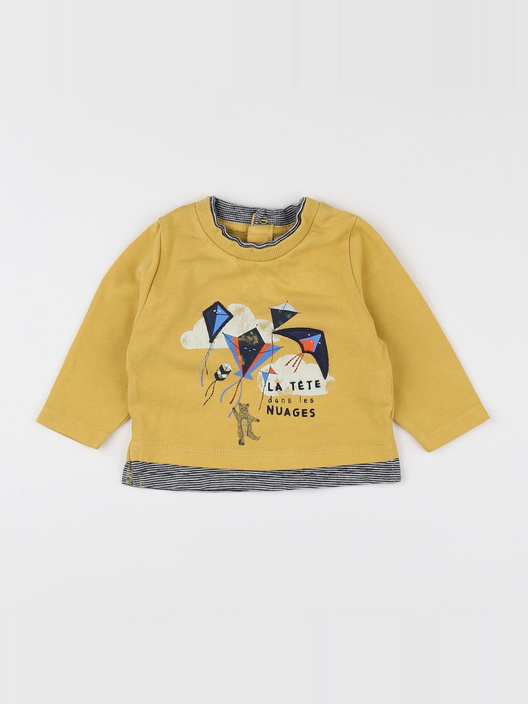 Tape à l'oeil - tee-shirt jaune - 3 mois