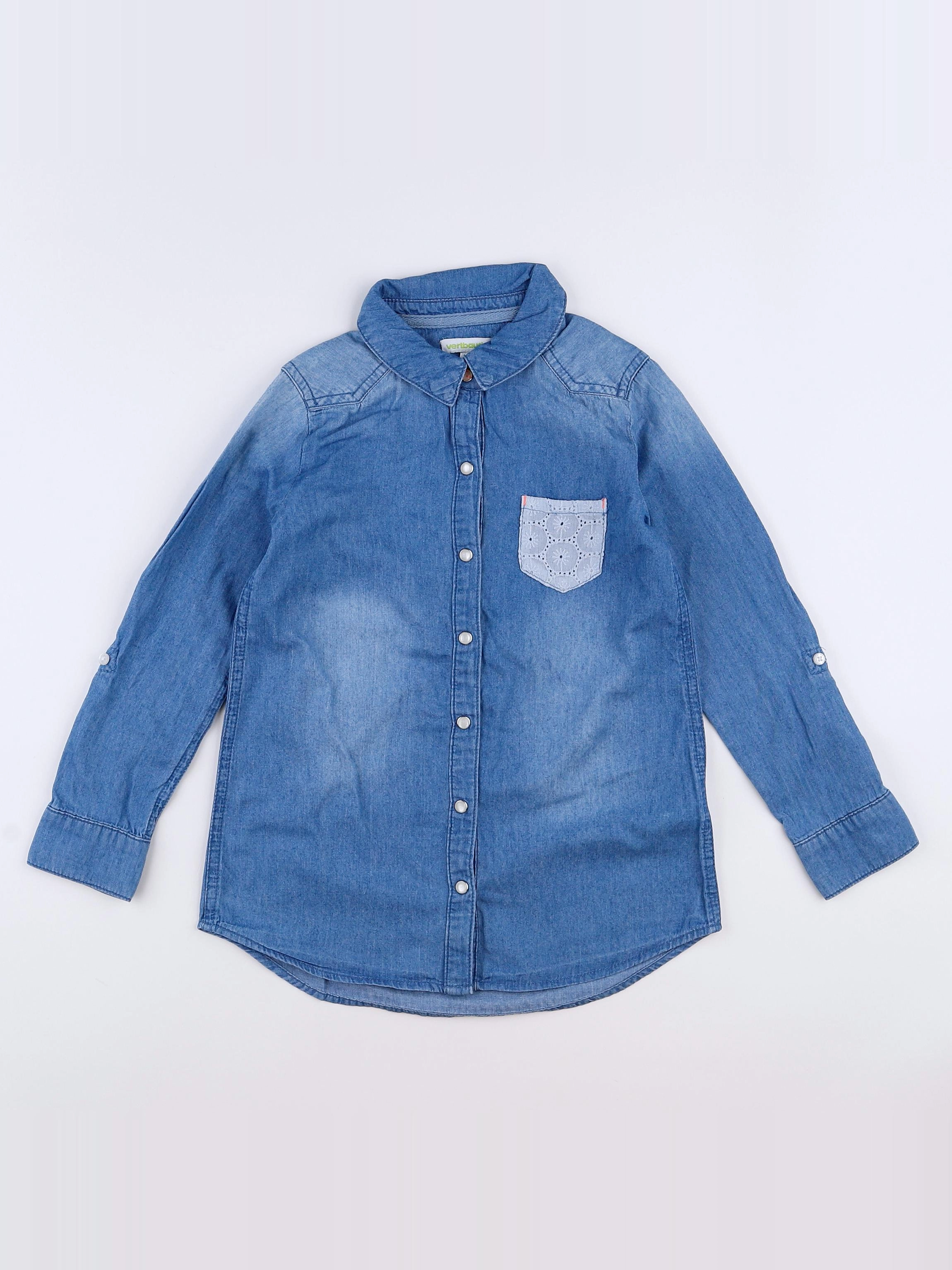 Vertbaudet - chemise bleu - 6 ans