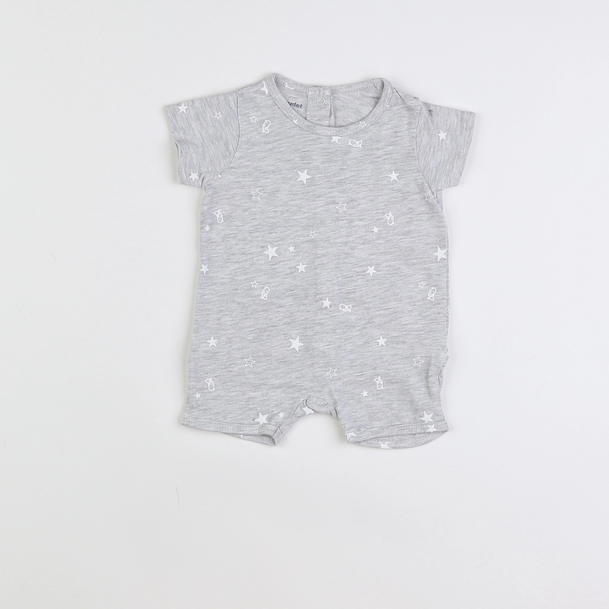 Vertbaudet - pyjama coton gris - 1 mois