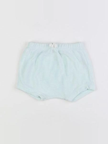Petit Bateau - short bleu - 6 mois