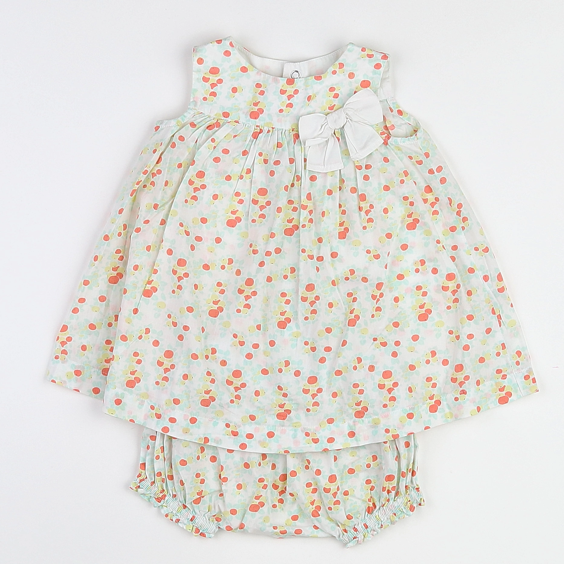 Petit Bateau - robe multicolore - 12 mois