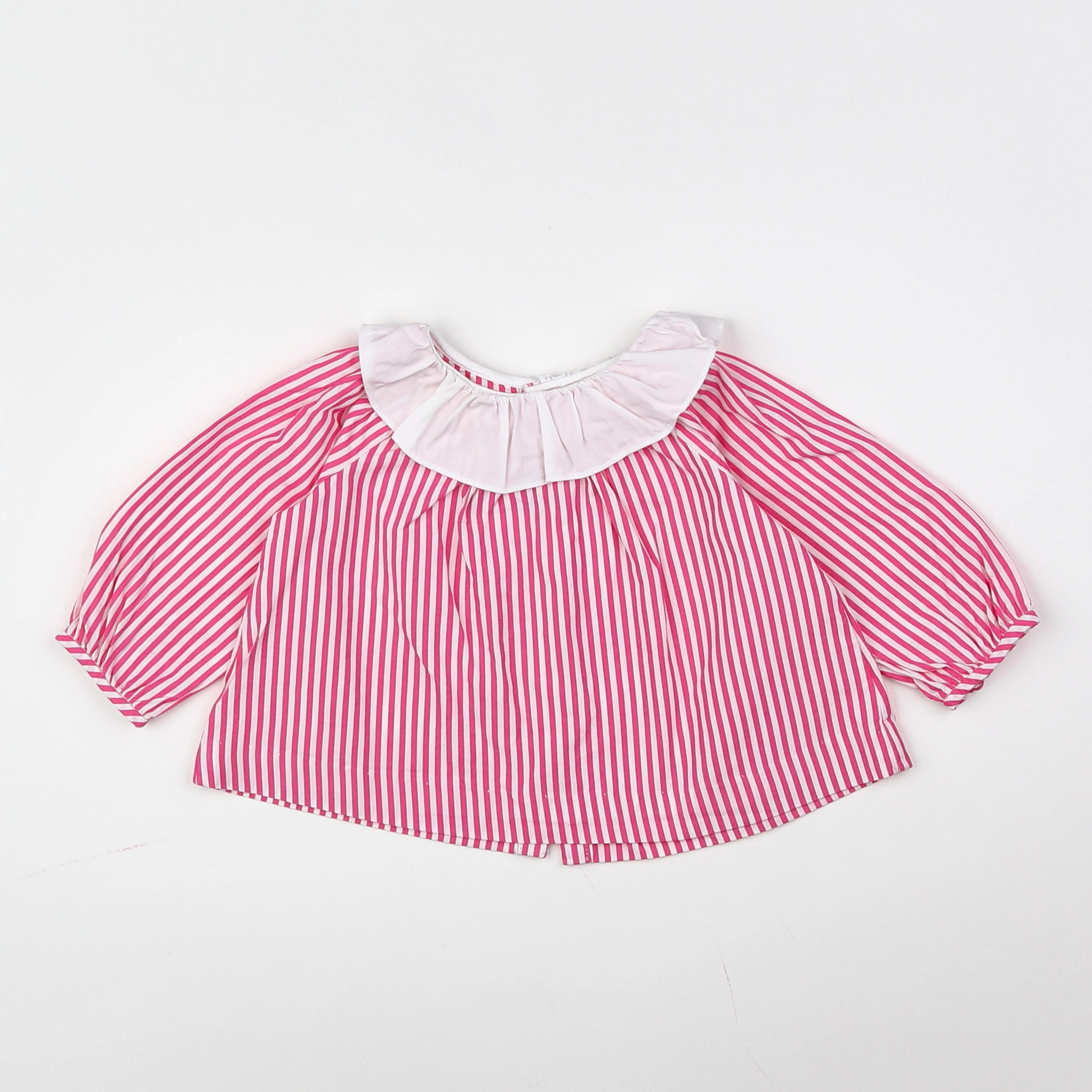 Jacadi - blouse blanc, rose - 6 mois