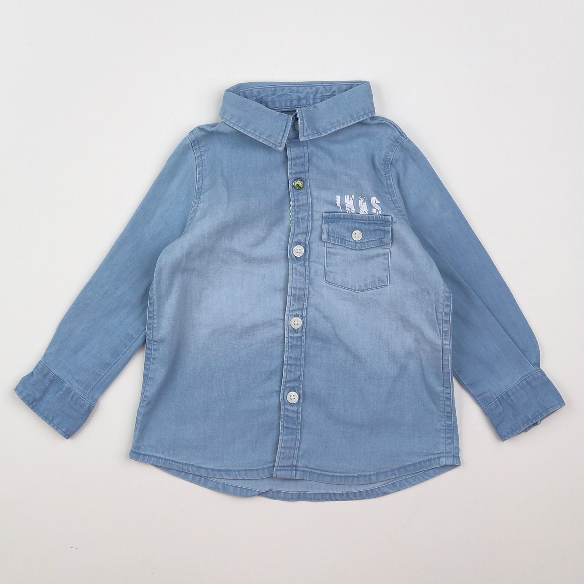 IKKS - chemise bleu - 12 mois