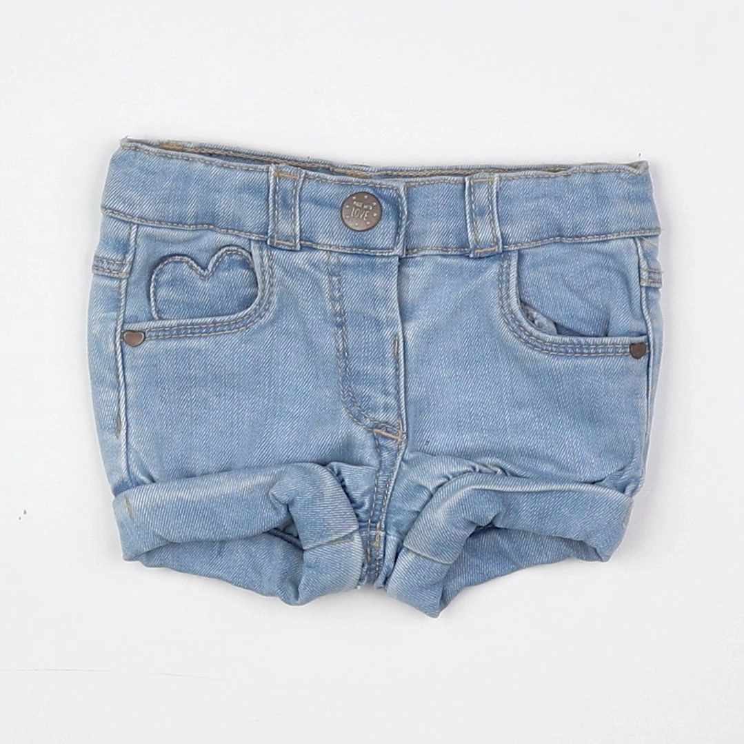 Tape à l'oeil - short bleu - 3 mois