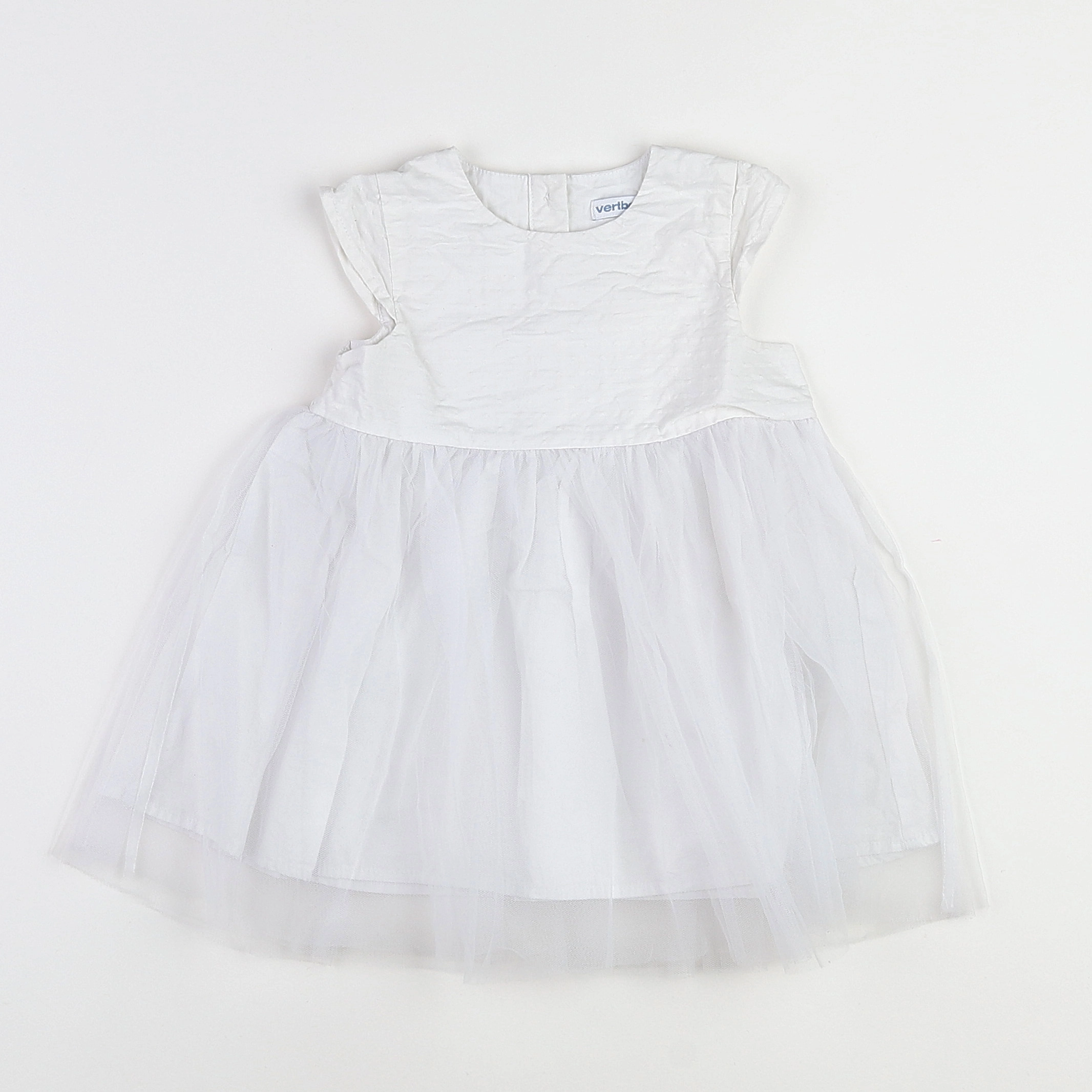 Vertbaudet - robe blanc - 18 mois