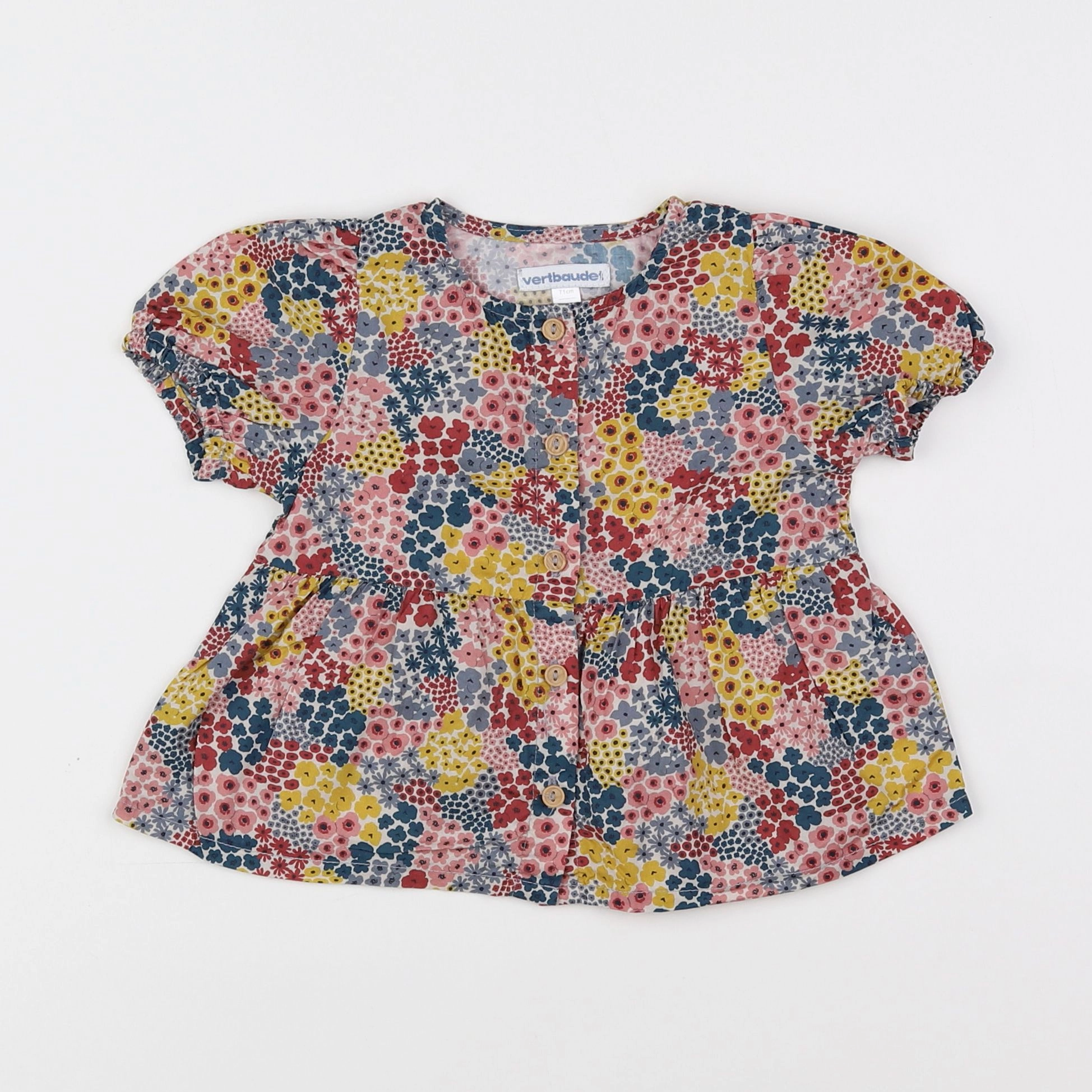 Vertbaudet - blouse multicolore - 9 mois