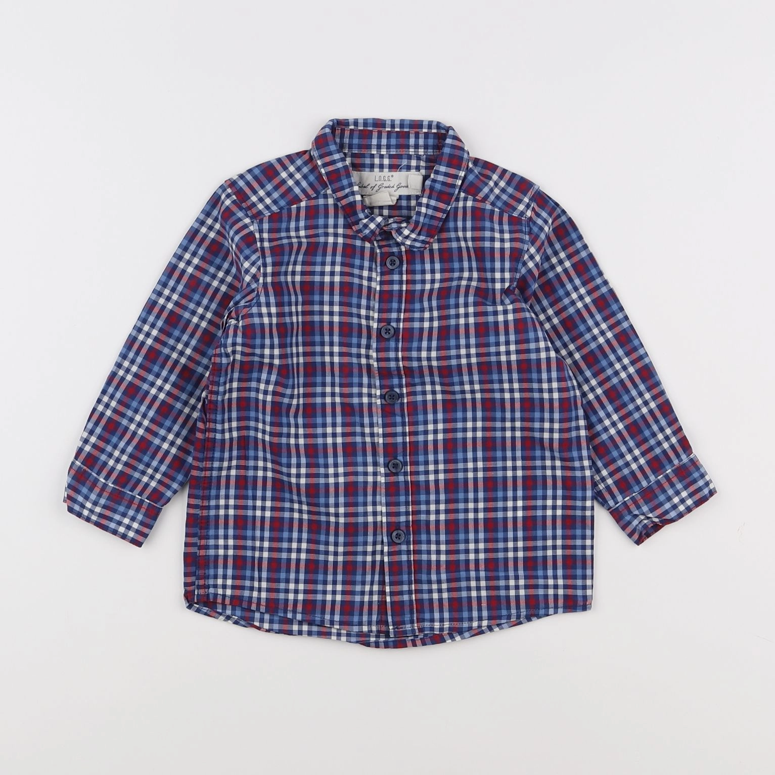 H&M - chemise bleu - 9/12 mois