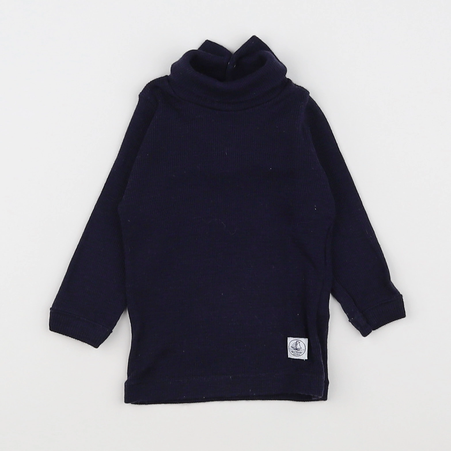 Petit Bateau - sous-pull bleu - 6 mois