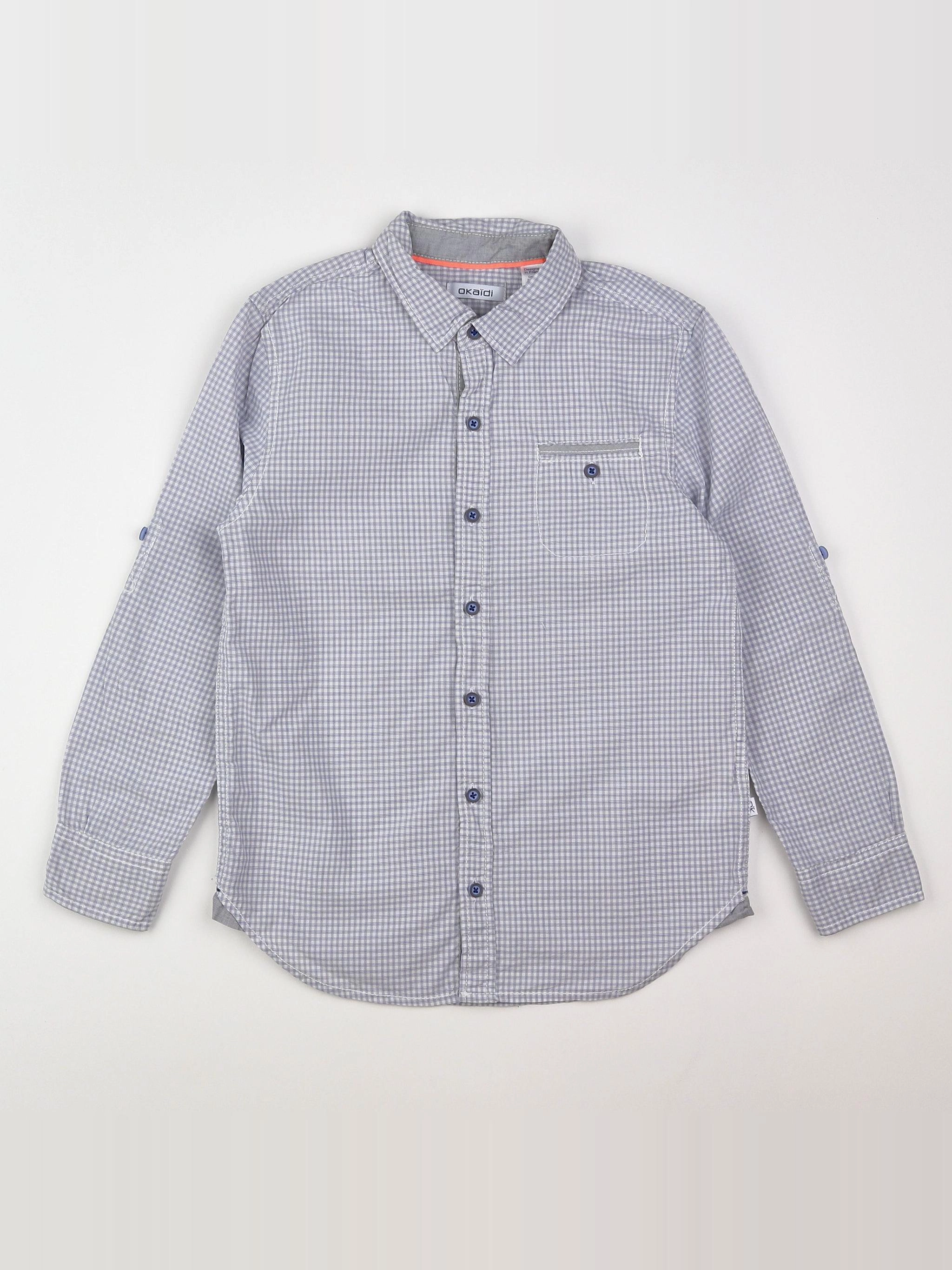 Okaidi - chemise gris - 8 ans