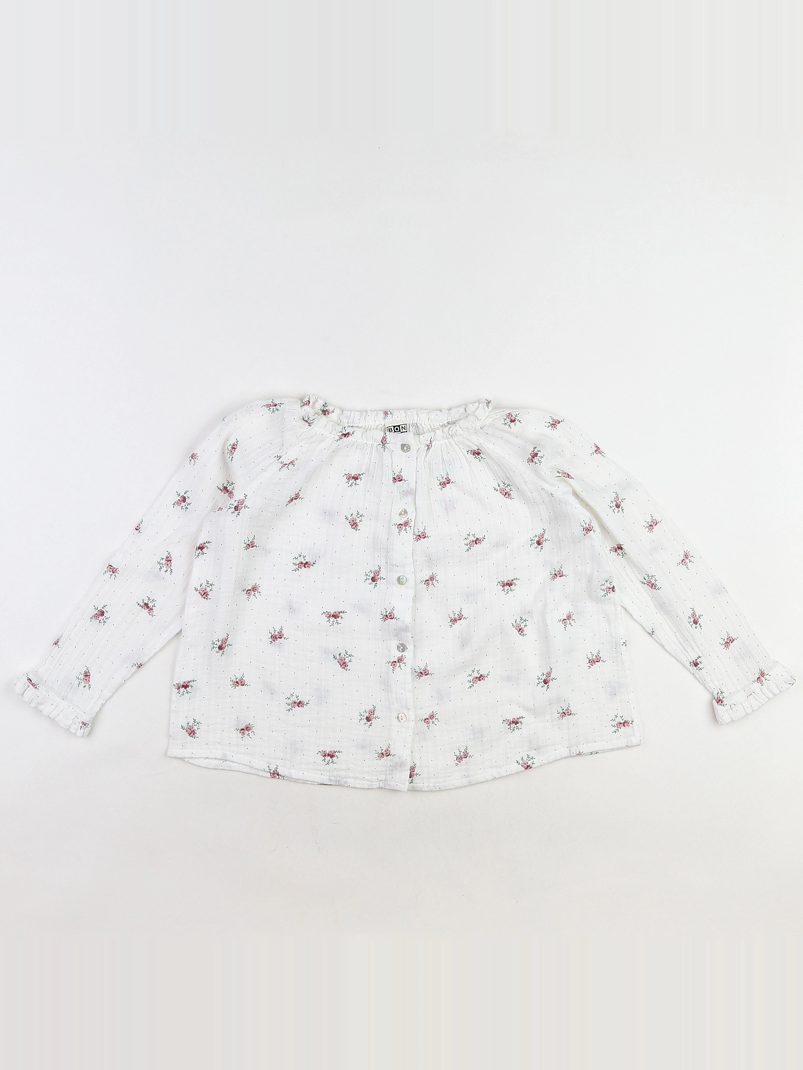 Bonton - blouse blanc - 6 ans