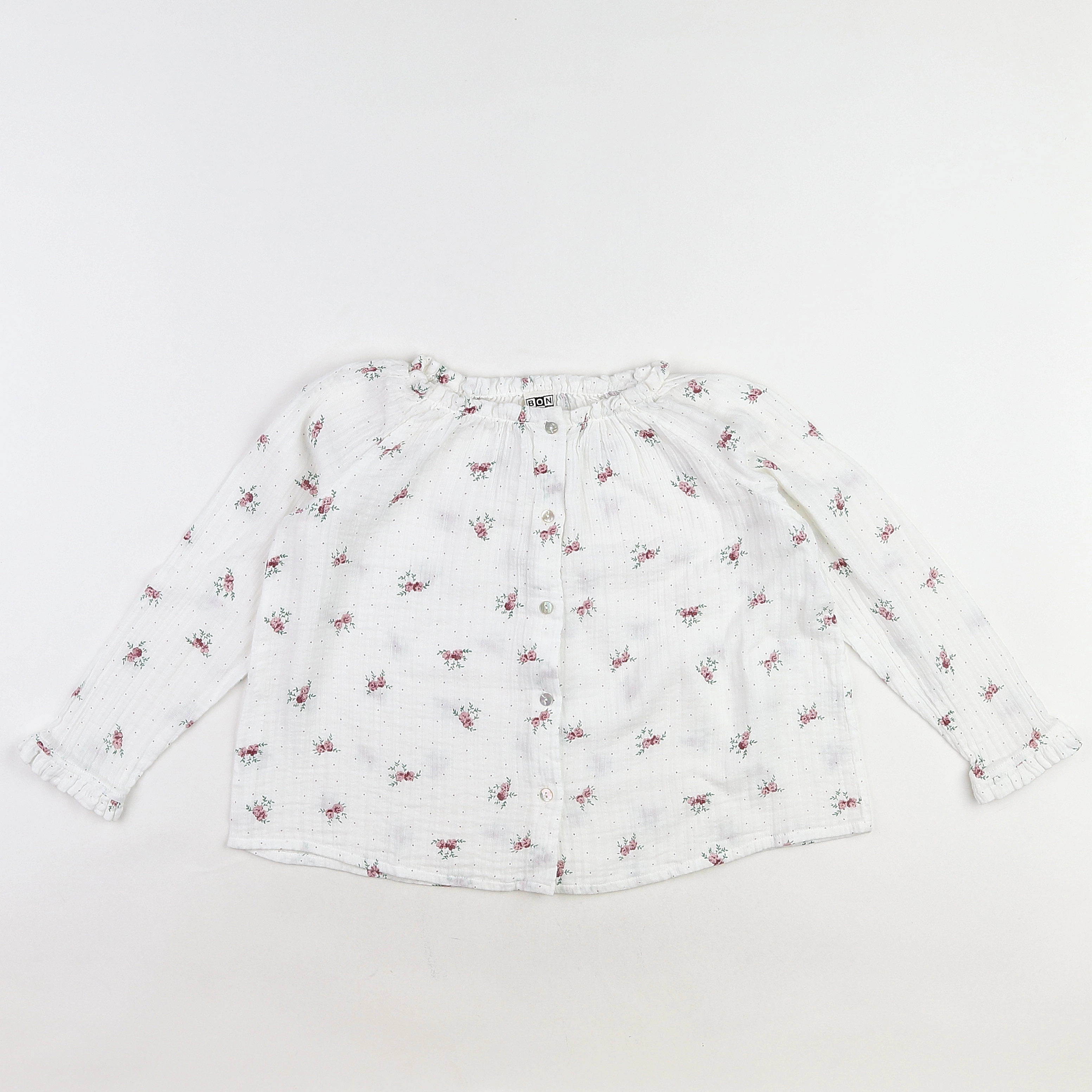 Bonton - blouse blanc - 6 ans