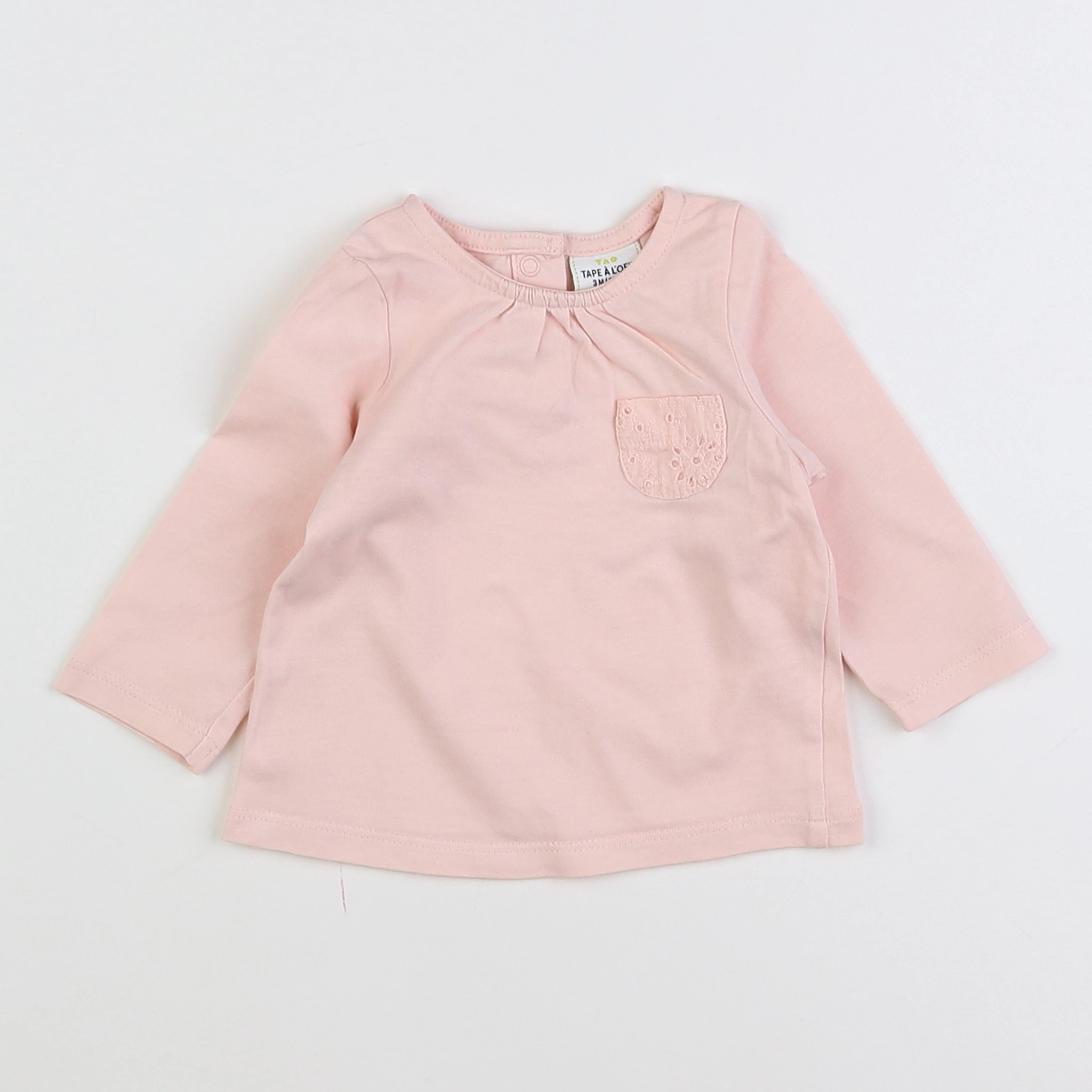 Tape à l'oeil - tee-shirt rose - 3 mois