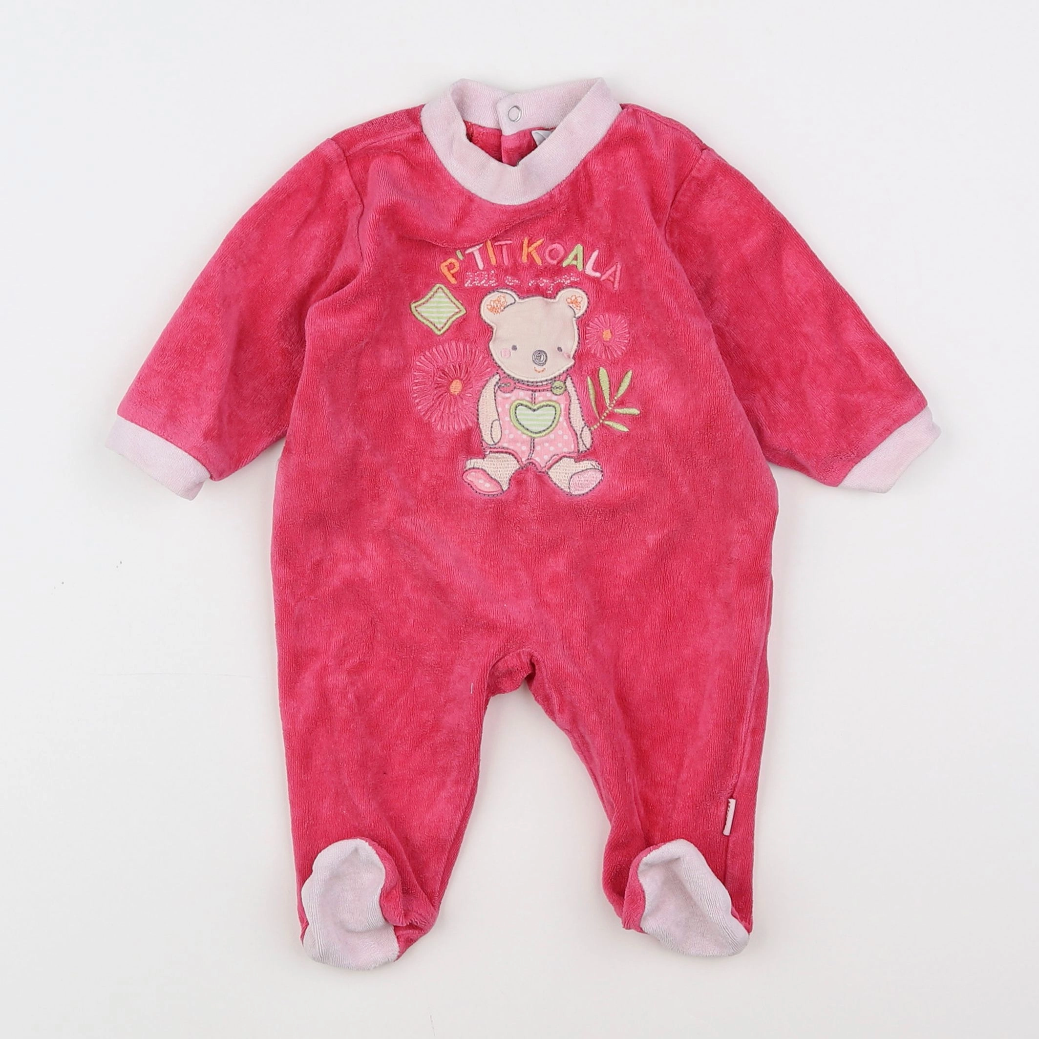 Absorba - pyjama velours rose - 3 mois