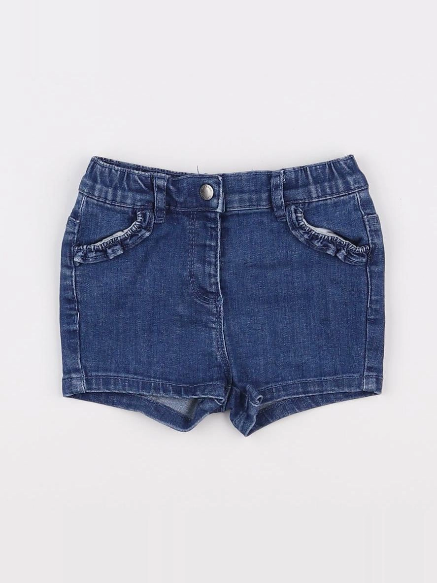 Vertbaudet - short bleu - 12 mois