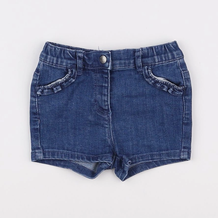 Vertbaudet - short bleu - 12 mois