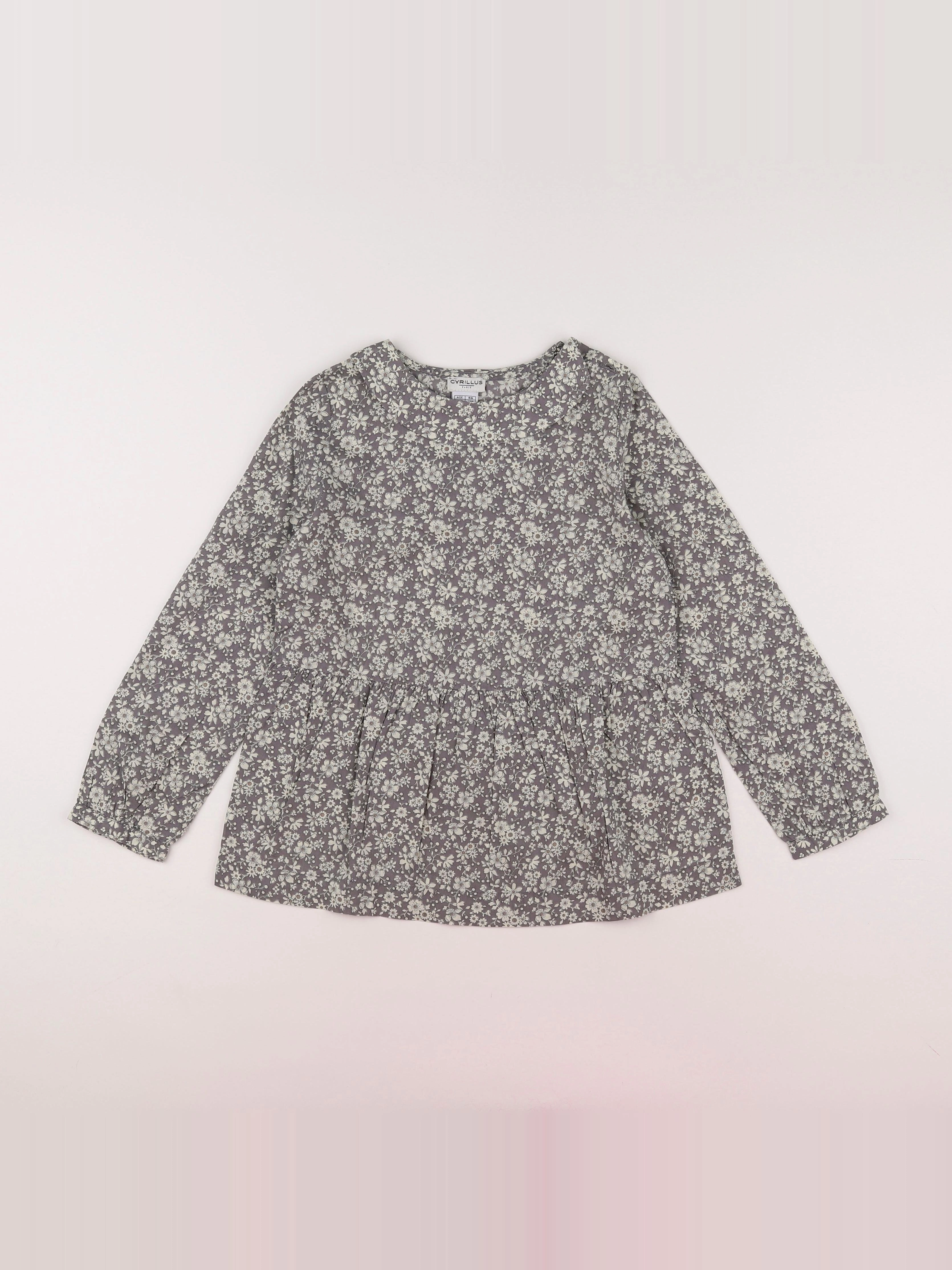 Vertbaudet - blouse taupe - 8 ans