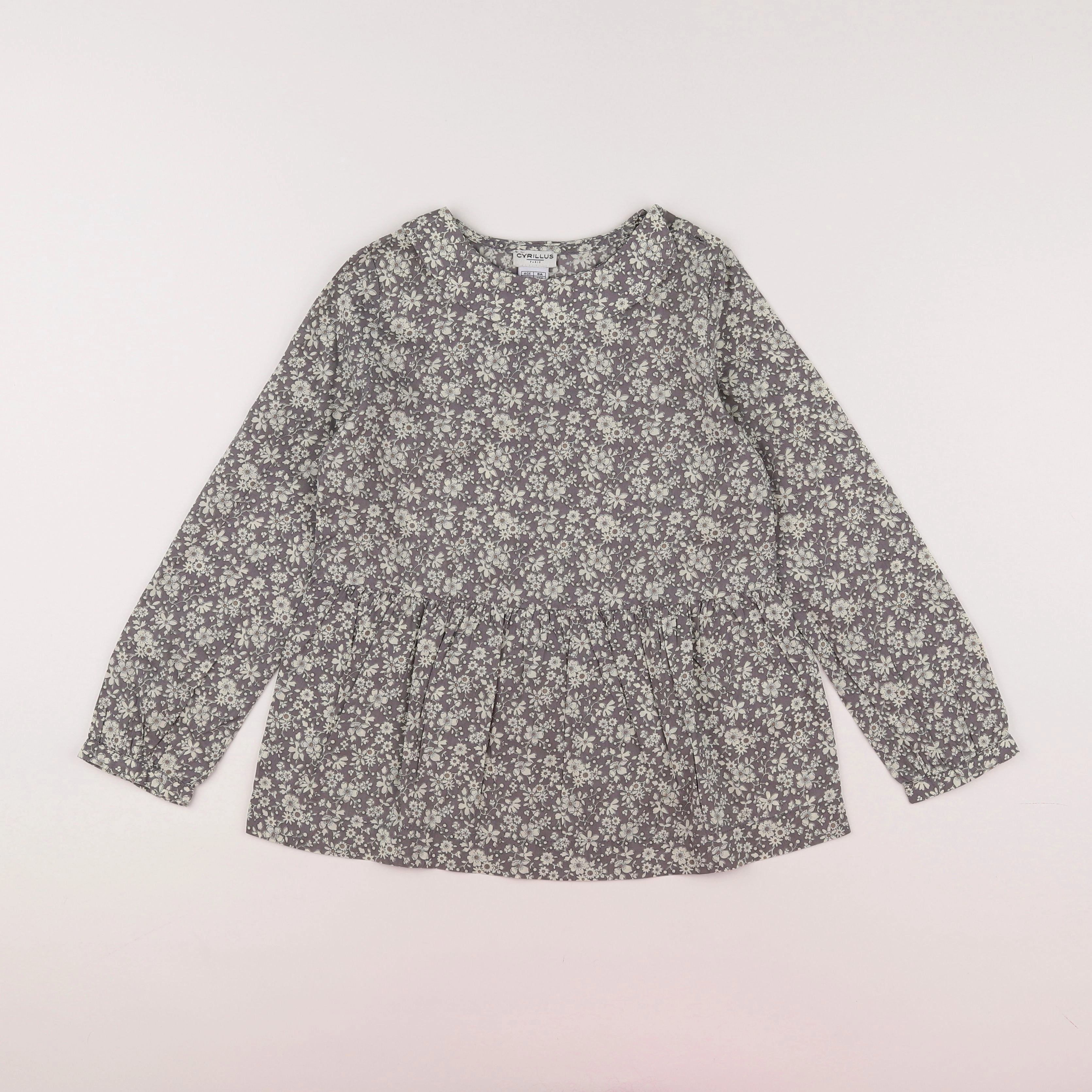 Vertbaudet - blouse taupe - 8 ans