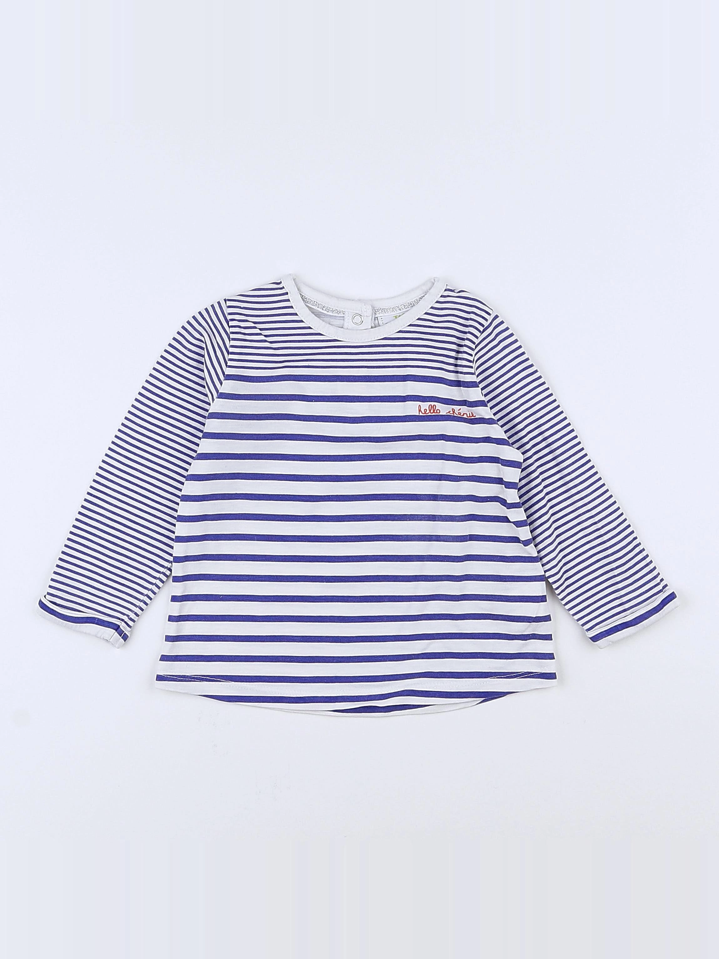 Tape à l'oeil - tee-shirt bleu - 12 mois