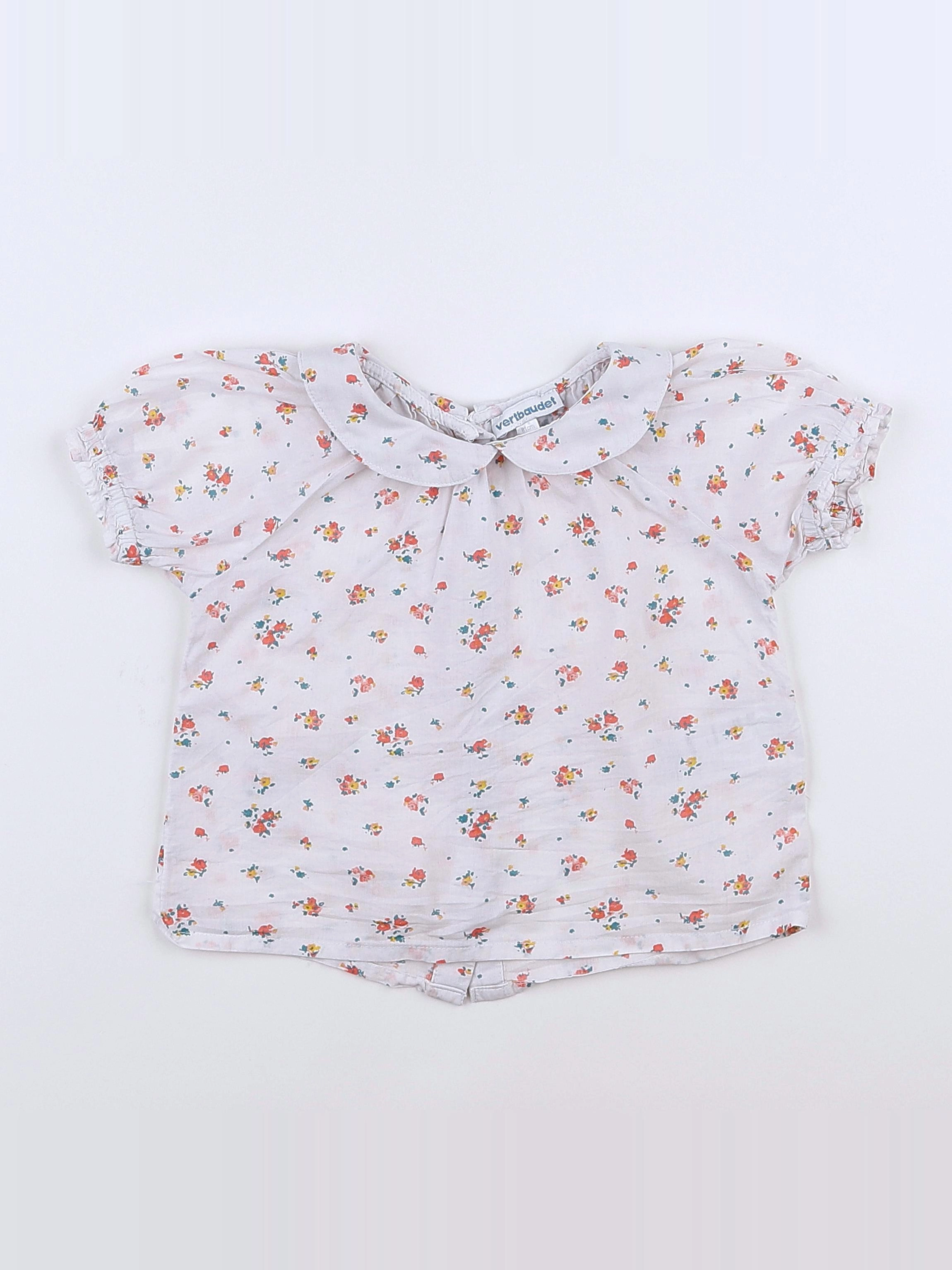 Vertbaudet - blouse blanc - 18 mois