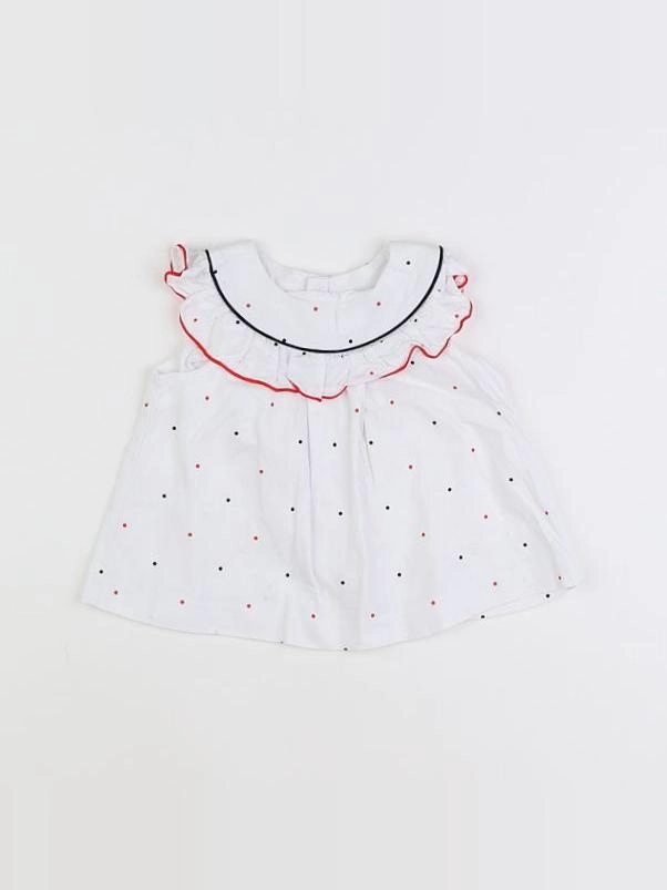 Jacadi - blouse blanc - 12 mois