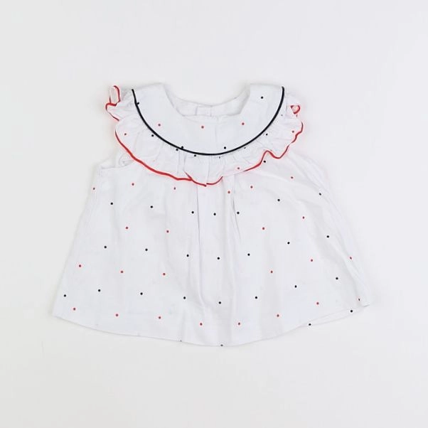 Jacadi - blouse blanc - 12 mois