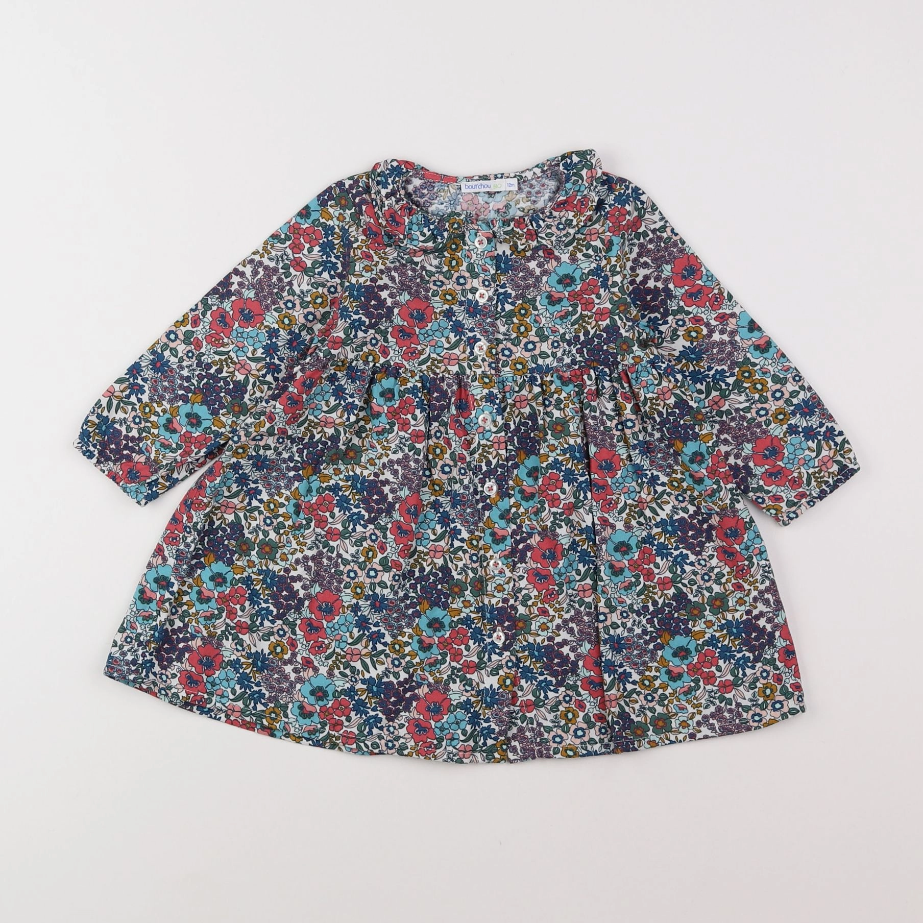 Boutchou - robe multicolore - 12 mois