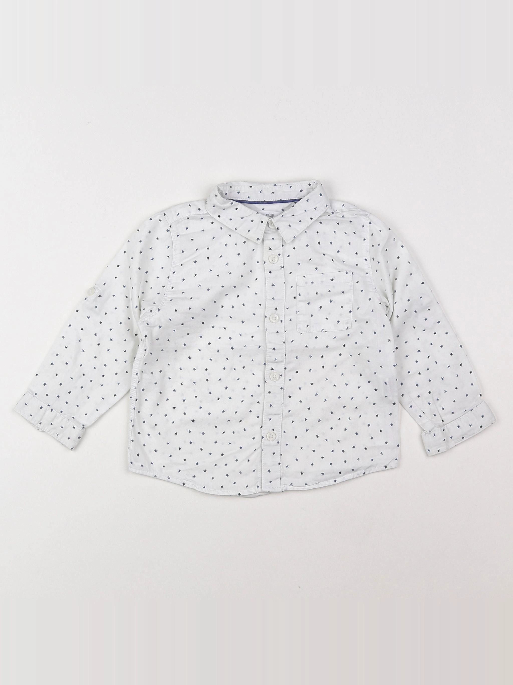 Zara - chemise blanc - 12/18 mois