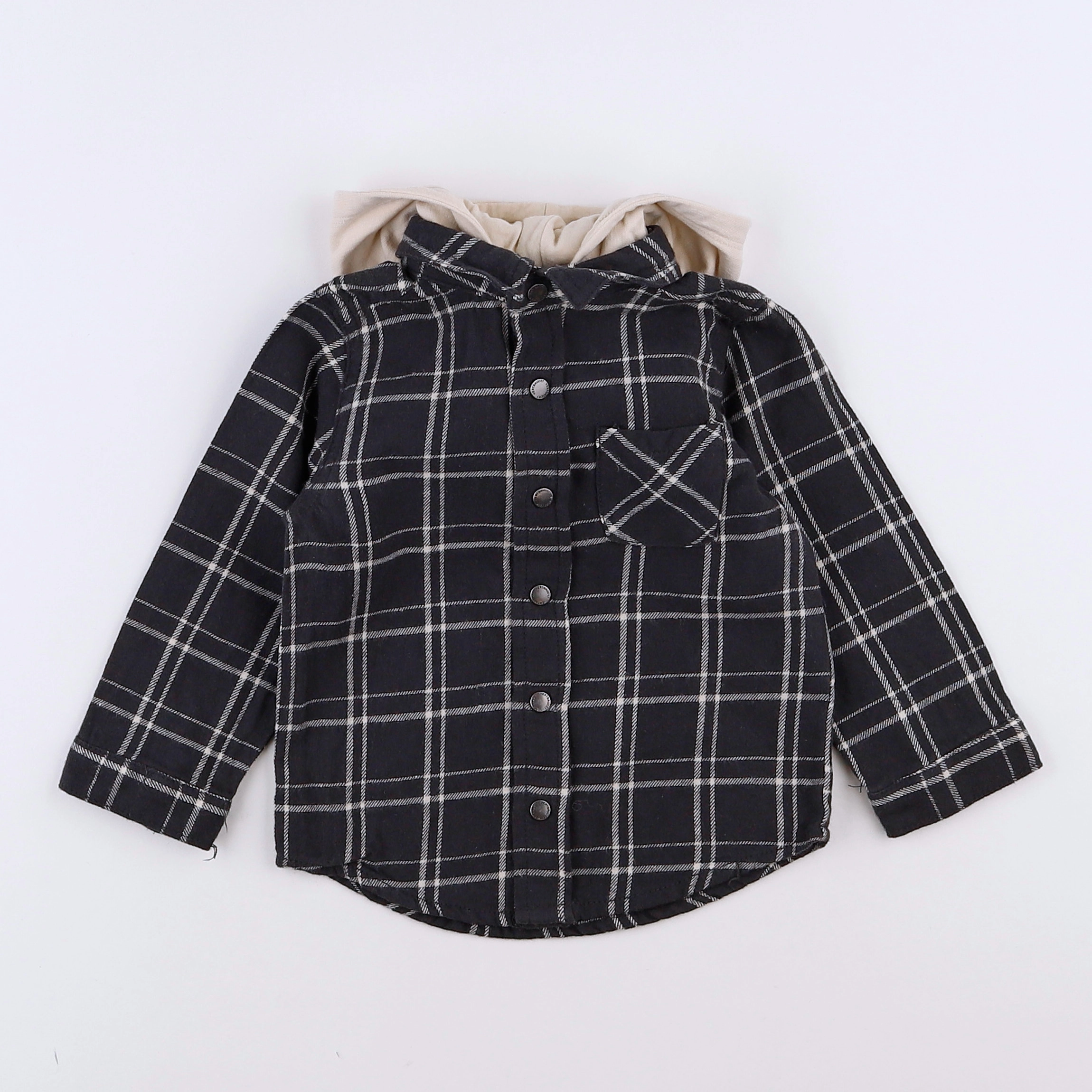 Vertbaudet - chemise gris - 18 mois