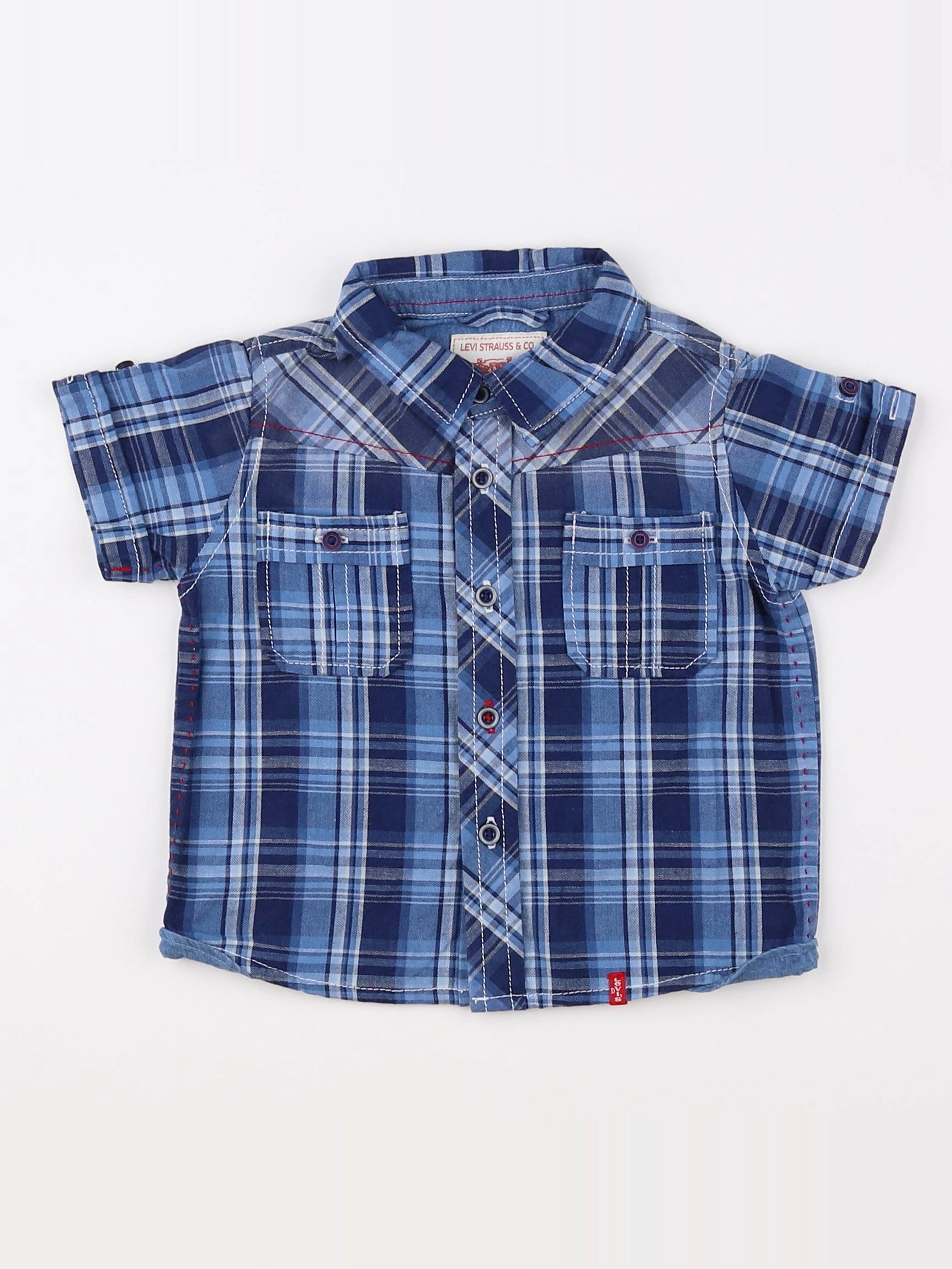 Levi's - chemise imprimé au dos bleu - 12 mois
