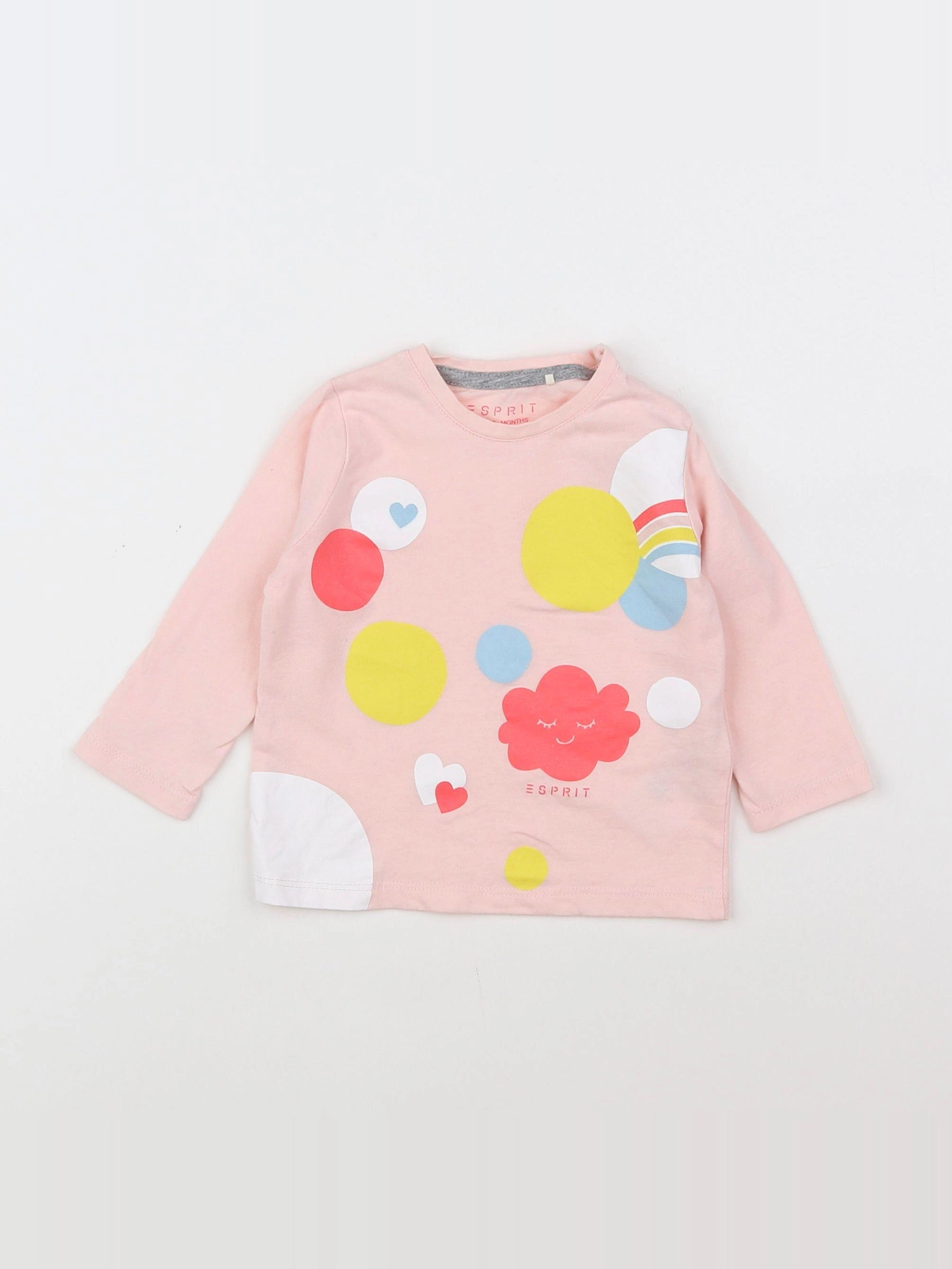 Esprit - tee-shirt rose - 6 mois