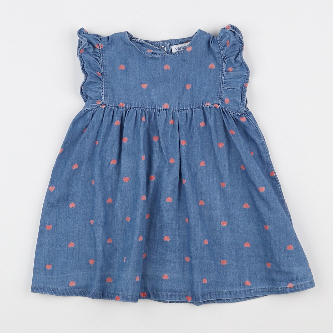 Vertbaudet - robe bleu - 9 mois