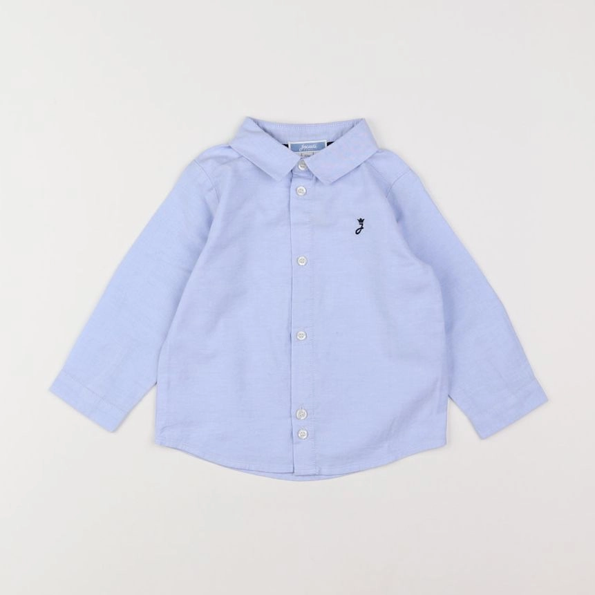 Jacadi - chemise bleu - 12 mois