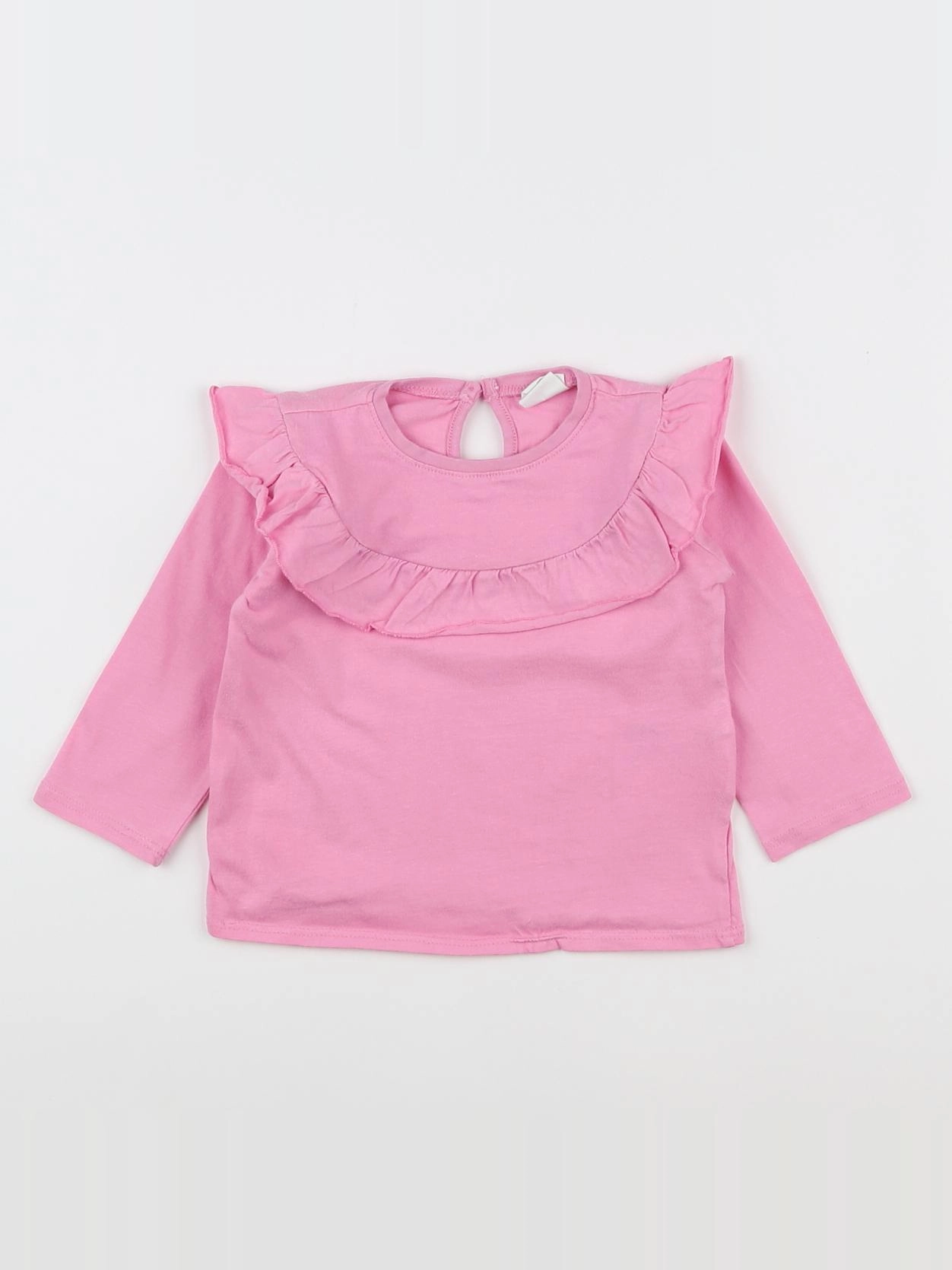 H&M - tee-shirt rose - 6/9 mois