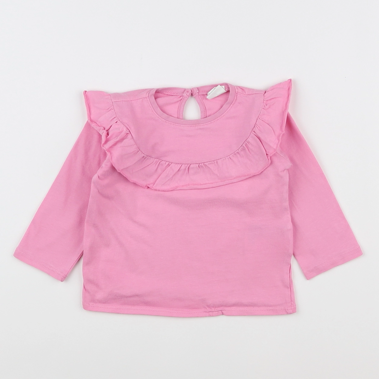 H&M - tee-shirt rose - 6/9 mois